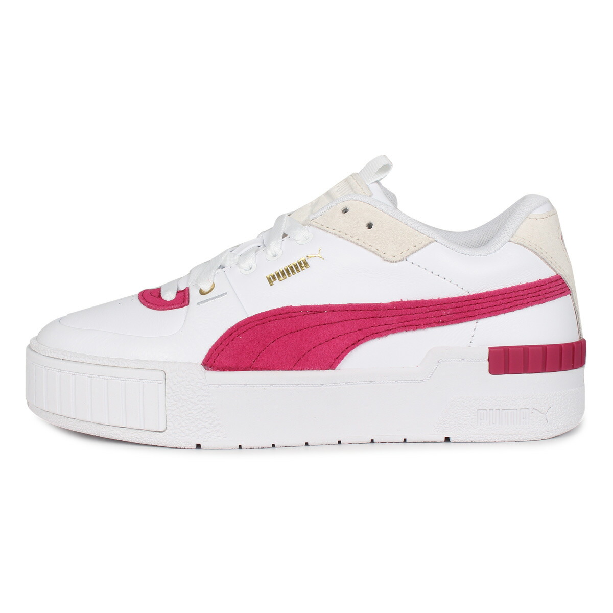 楽天市場 最大1000円offクーポン プーマ Puma カリ スニーカー レディース 厚底 Cali Sport Heritage Wns ホワイト 白 シュガーオンラインショップ