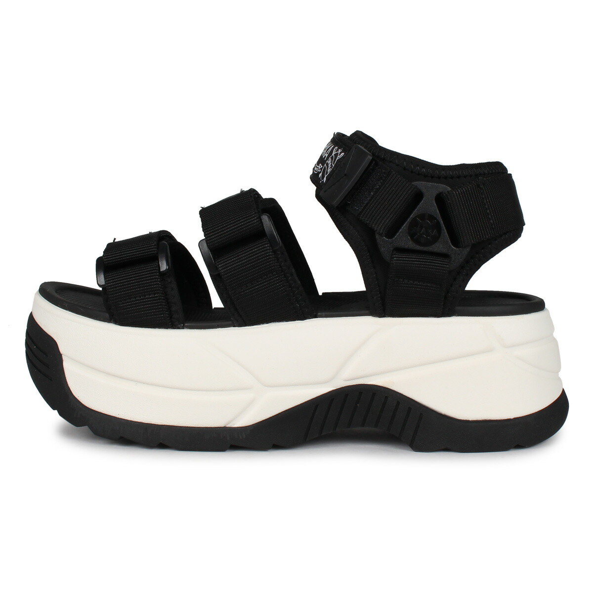 シャカ Shaka サンダル レディース 厚底 ネオバンジー チャン秘訣 Neo Bungy Chunky 科人人 黒 Daemlu Cl