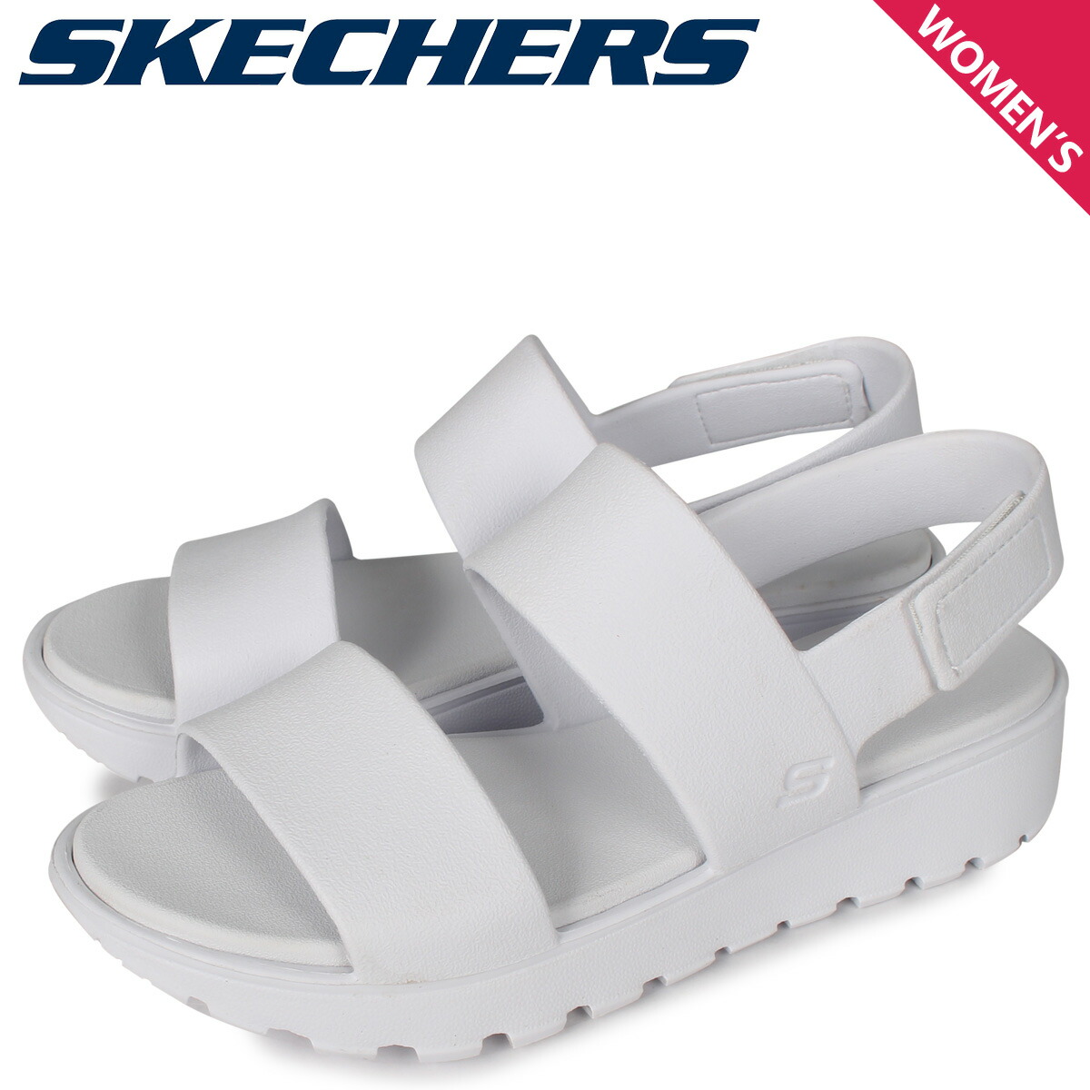 楽天市場 Skechers スケッチャーズ サンダル スポーツサンダル レディース Footsteps Breezy Feels ホワイト 白 シュガーオンラインショップ