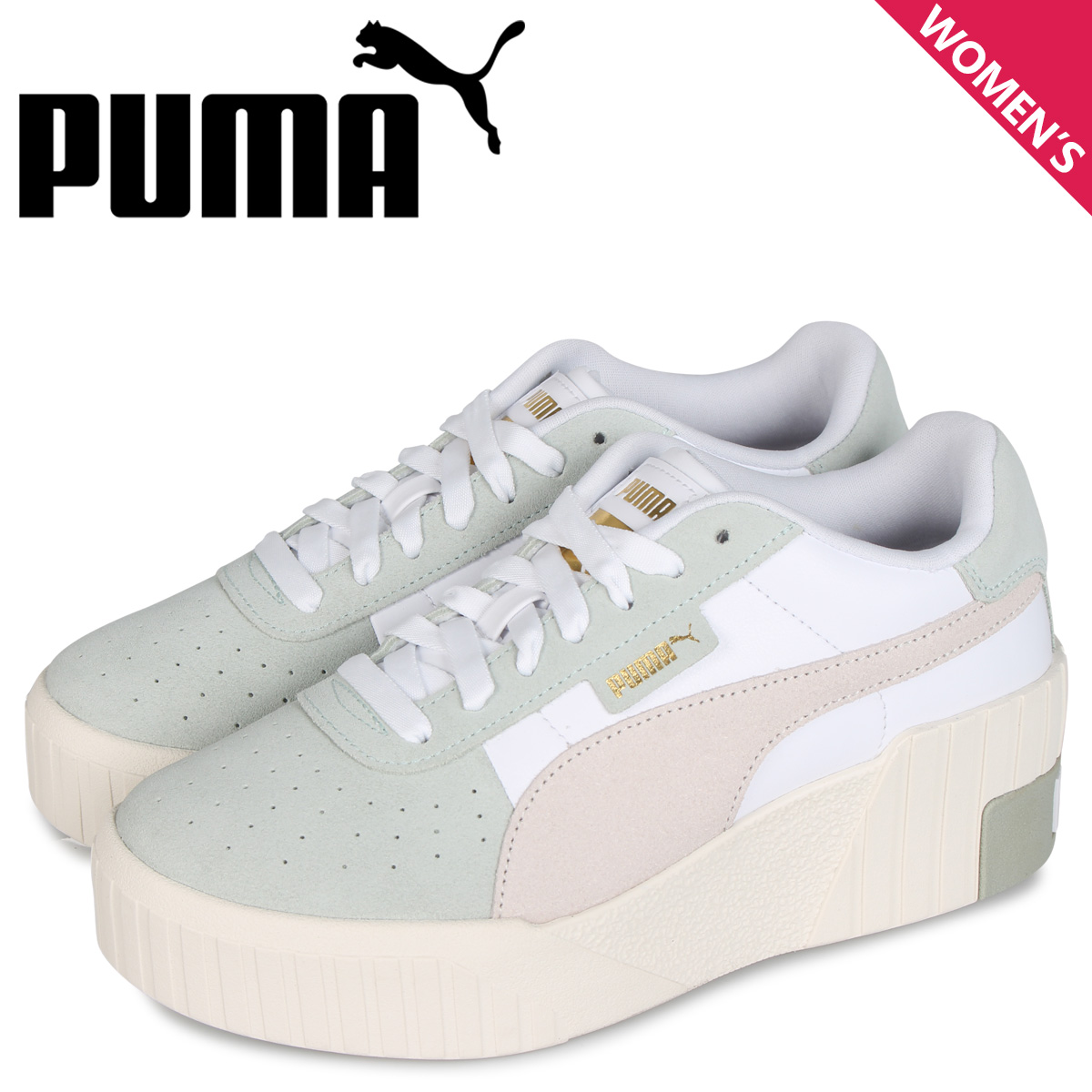 楽天市場 Puma プーマ カリ ウェッジ スニーカー レディース 厚底 Cali Wedge Socal Wmns グレー シュガーオンラインショップ