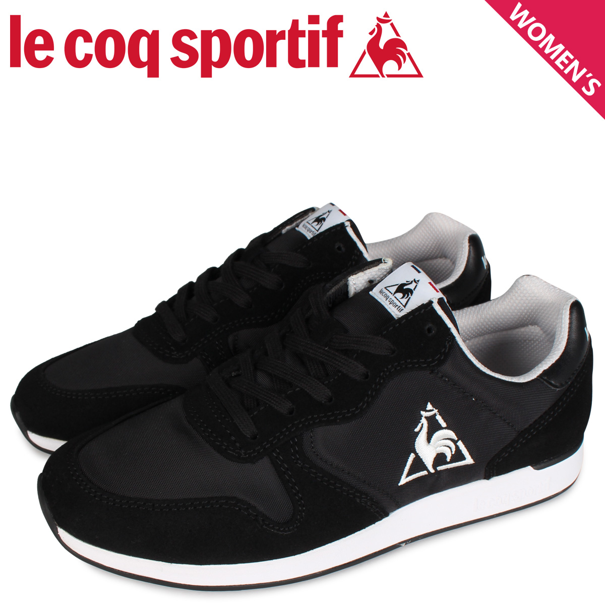 楽天市場 Le Coq Sportif ルコック スポルティフ シュルセーヌ スニーカー レディース Surseine ブラック 黒 Ql1qjc50bk シュガーオンラインショップ