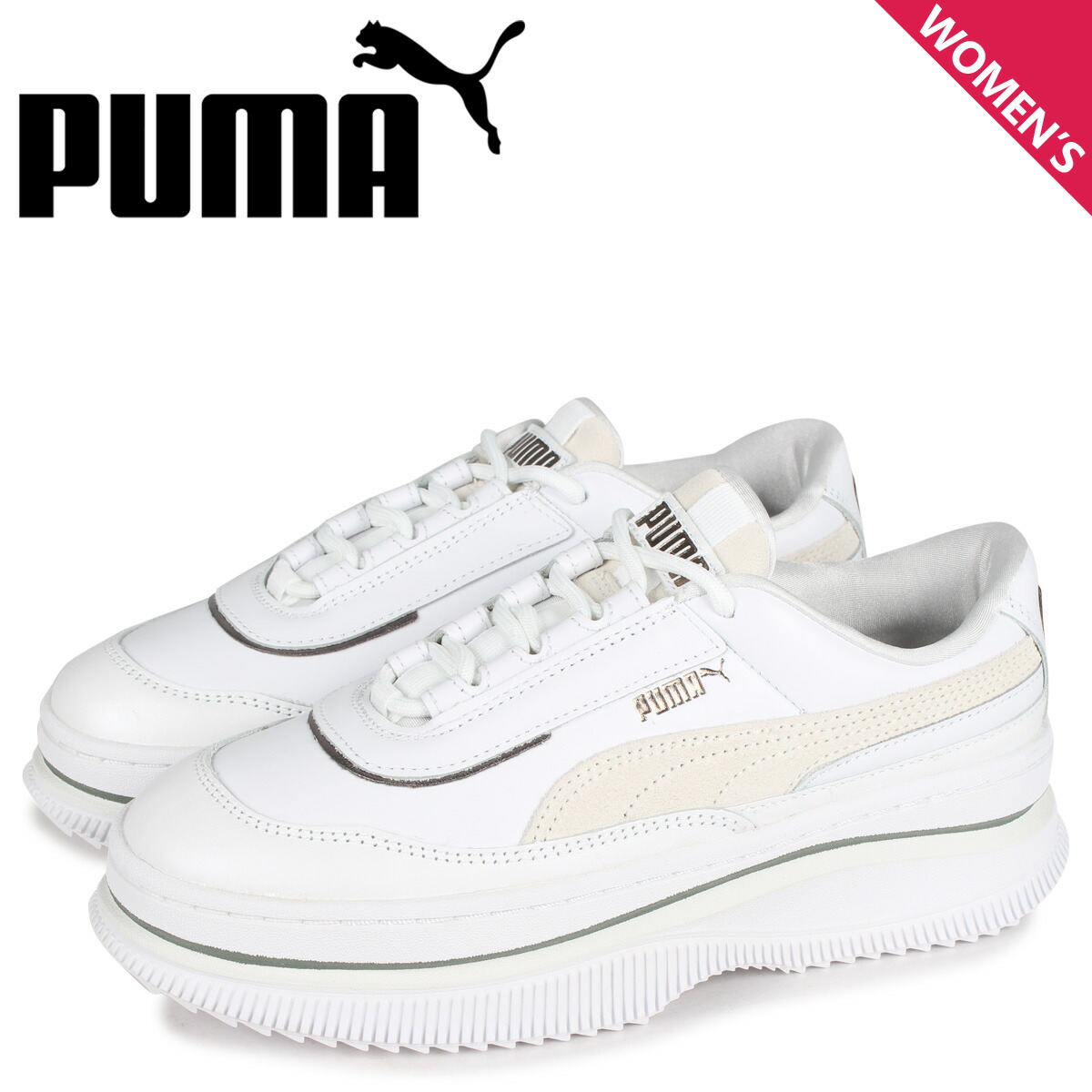 楽天市場 プーマ Puma デバ ミックスド メタリック スニーカー レディース 厚底 Deva Mixed Metallic Wmns ホワイト 白 3739 01 シュガーオンラインショップ