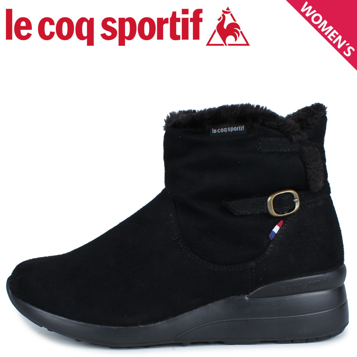 クーポン対象外 Le Coq Sportif ルコック スポルティフ デュアン スニーカー ブーツ ボアブーツ レディース ウィンター 防水 厚底 Duint ブラック 黒 Ql3mjd81bk Lcq Ql3mjd81bk Radiosinagoga Com