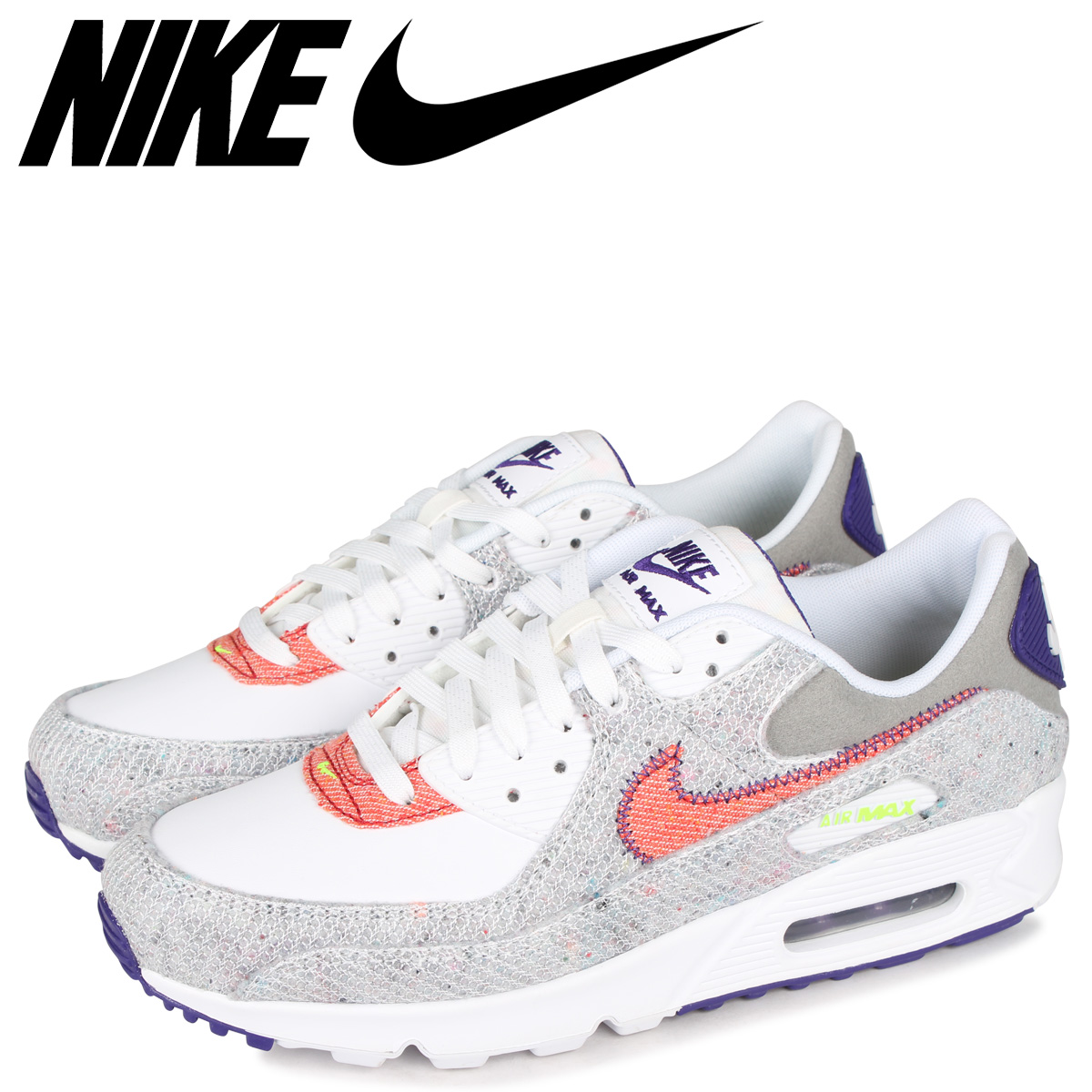 楽天市場 最大1000円offクーポン Nike ナイキ エアマックス90 スニーカー メンズ Air Max 90 ホワイト 白 Ct1684 100 シュガーオンラインショップ