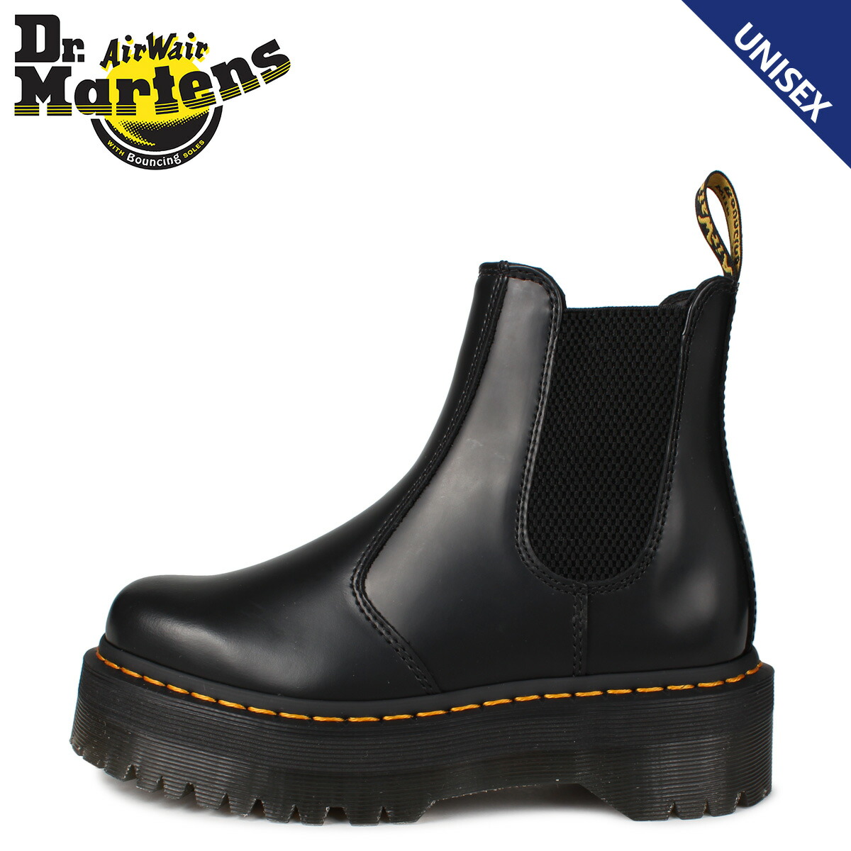 ドクターマーチン Dr.Martens ベックス レディース BEX ブラック CHELSEA ブーツ 26205001 サイドゴア SMOOTH  2976 チェルシー 黒 BOOT メンズ