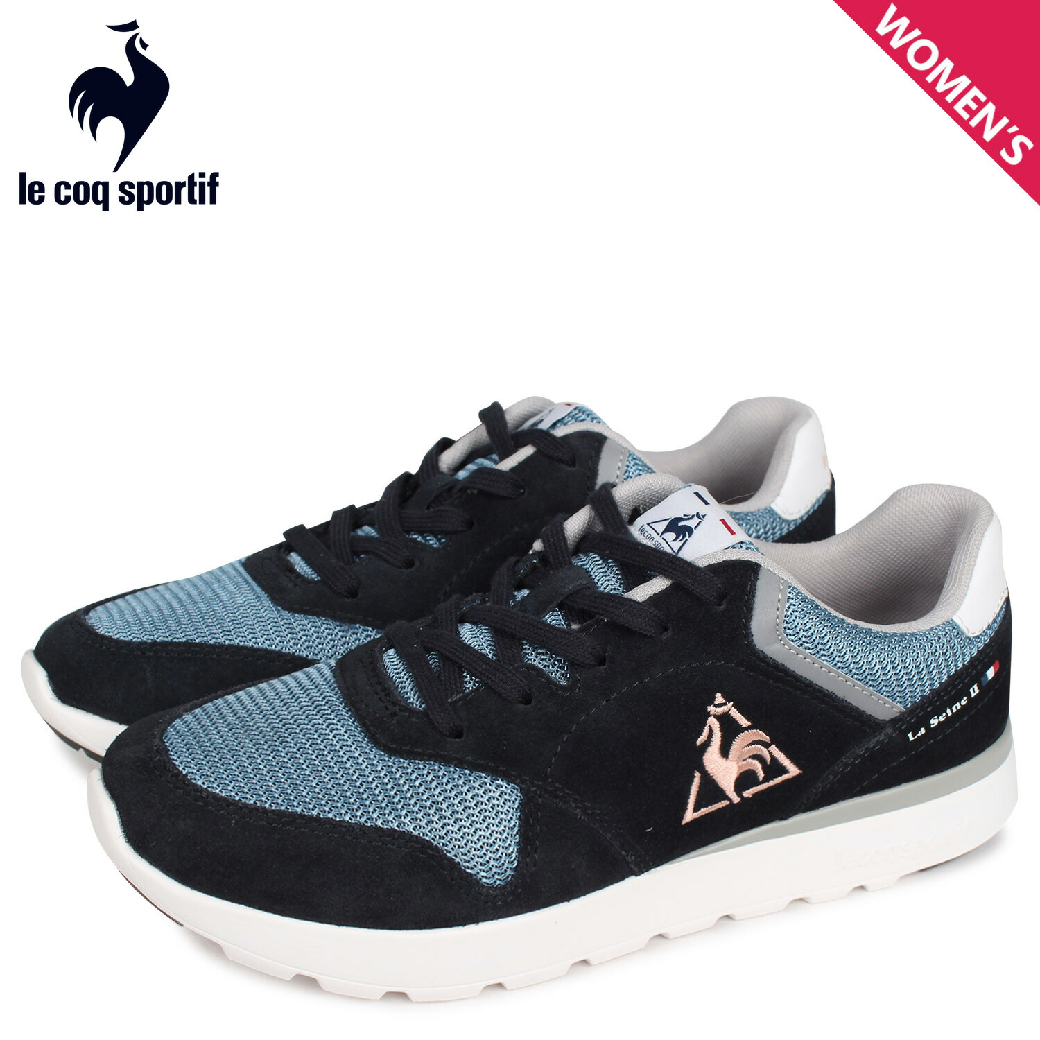 Le ルコック レディース スニーカー 最大1000円offクーポン スニーカー Seine Coq La Wide スニーカー スニーカー スポルティフ スポルティフ Sportif 送料無料 Sportif あす楽対応 ルコック セーヌ 22 5cm 25cm Le ワイド Coq