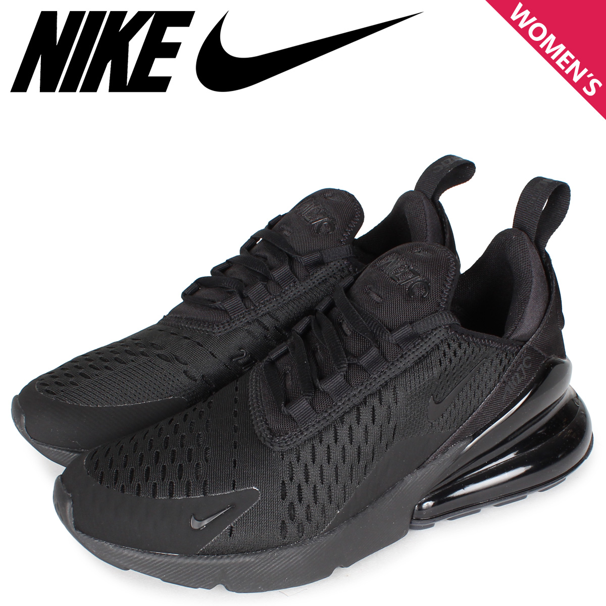 楽天市場 最大1000円offクーポン Nike ナイキ エアマックス270 スニーカー レディース Wmns Air Max 270 ブラック 黒 Ah67 006 シュガーオンラインショップ