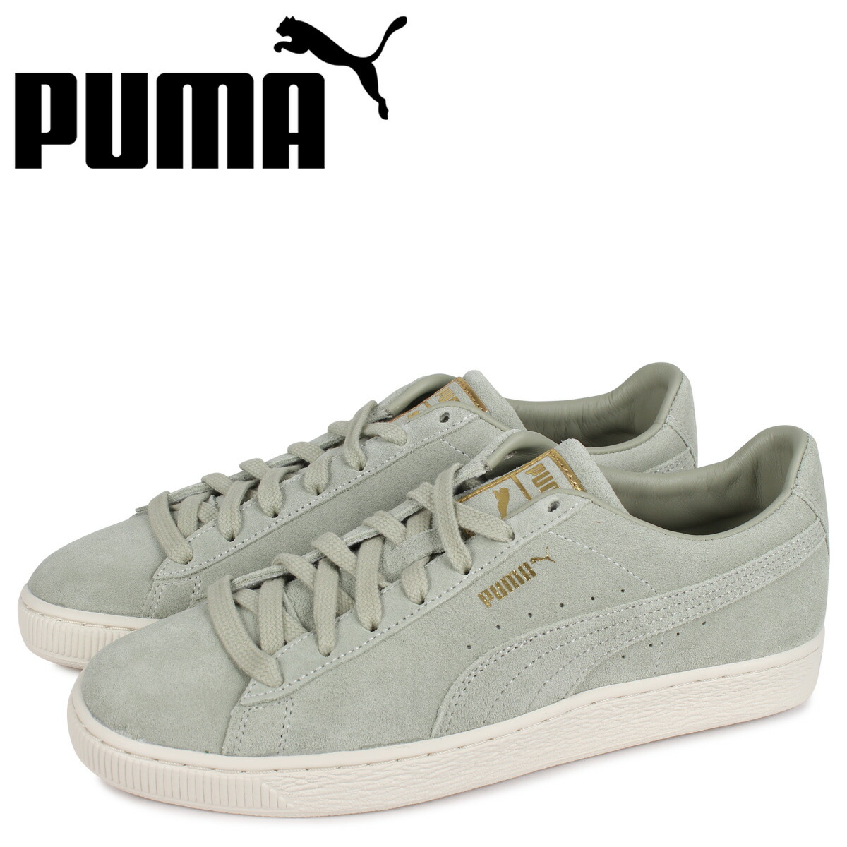 限定製作 Puma プーマ スウェード モノ クラシック スニーカー メンズ スエード Suede Mono Classic カーキ 02 予約 3月下旬 予定 公式の Hopespeechtherapy Com