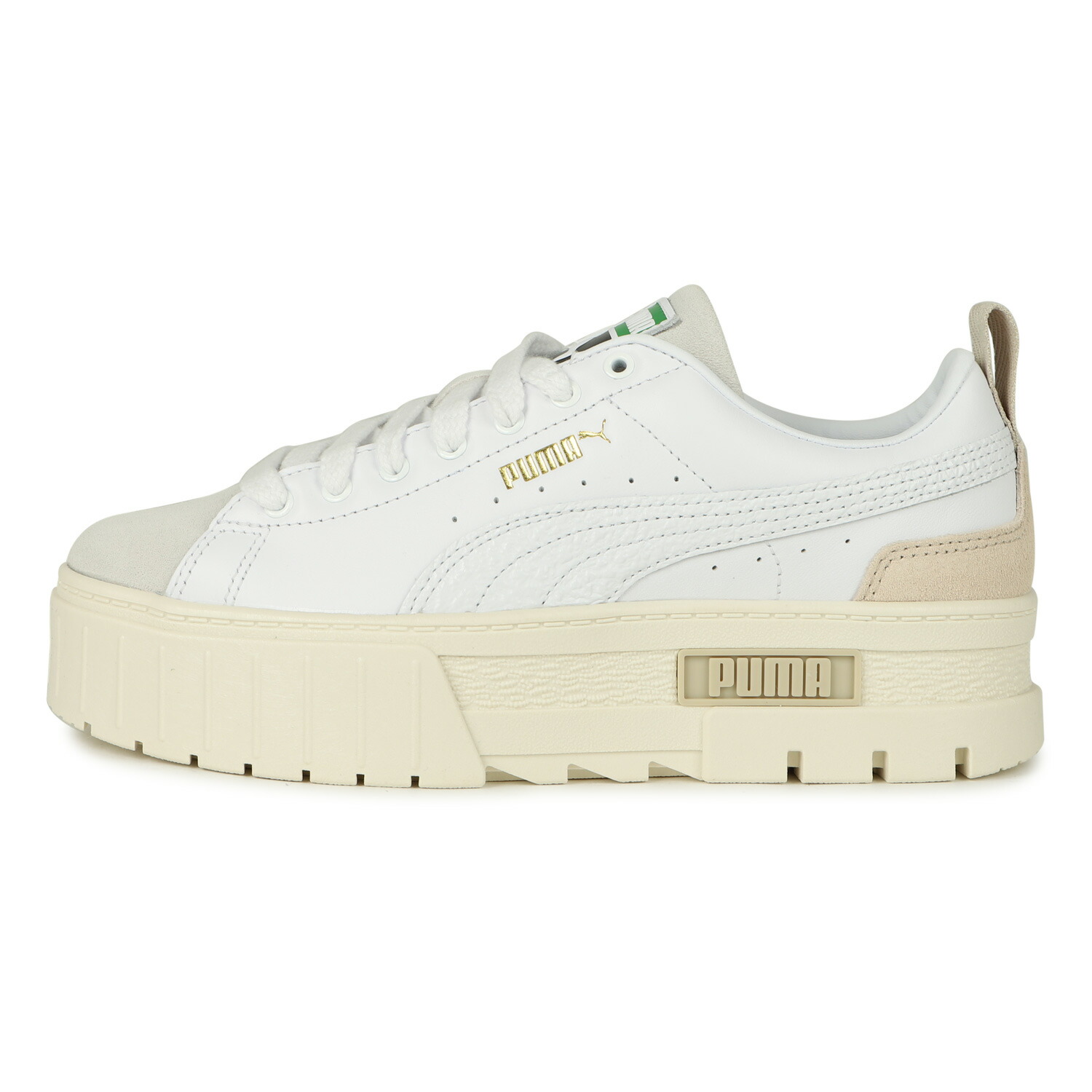 プーマ Puma スニーカー レディース 厚底 メイズ Prm ウィメンズ Mayze Prm Womens 白いことみ 白 37 01 押える 10暦月上旬 目新しい入荷意図 Peace Mind Jp
