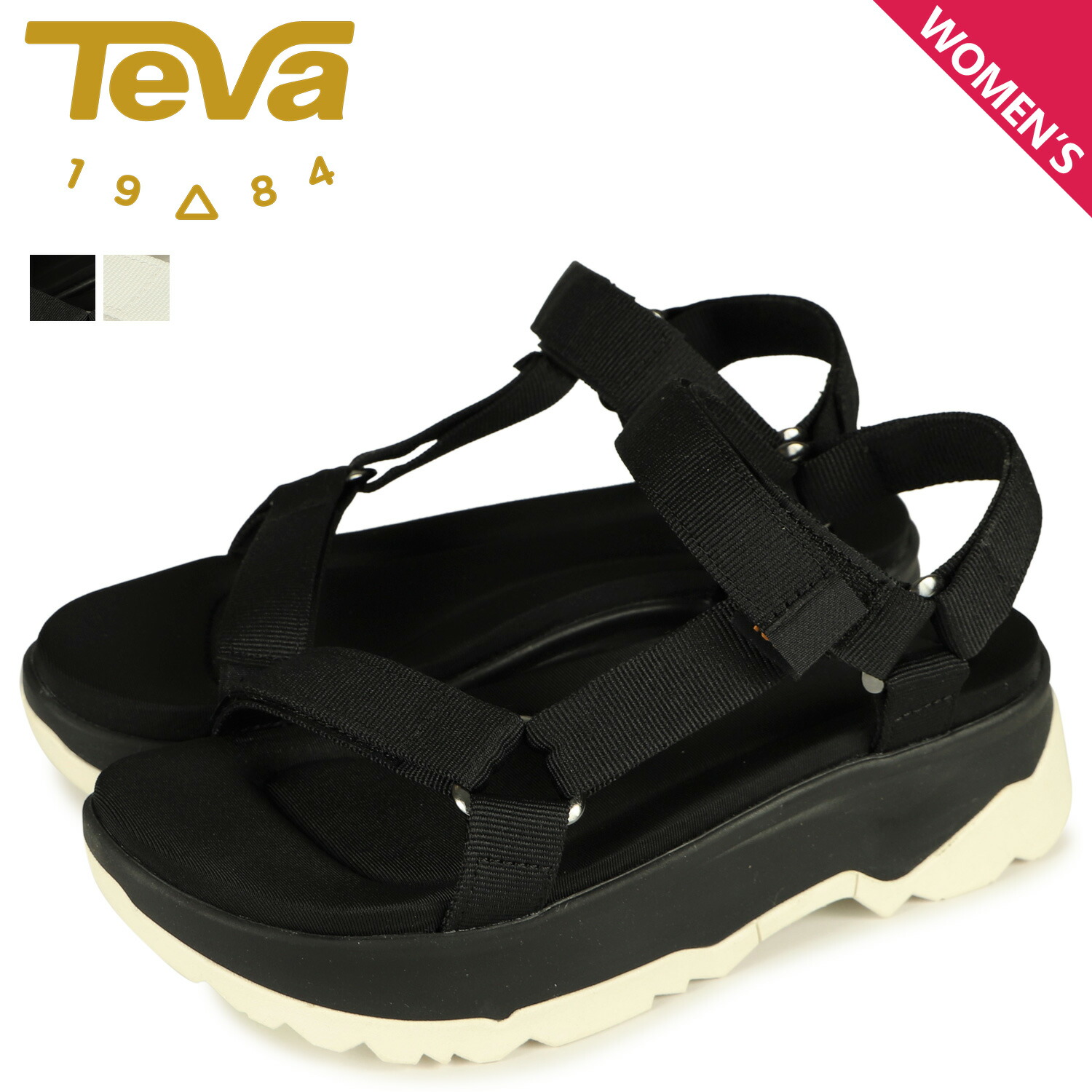 テバ Teva サンダル ジャディト ユニバーサル レディース 厚底 Jadito Universal ブラック ホワイト 黒 白 正規販売店