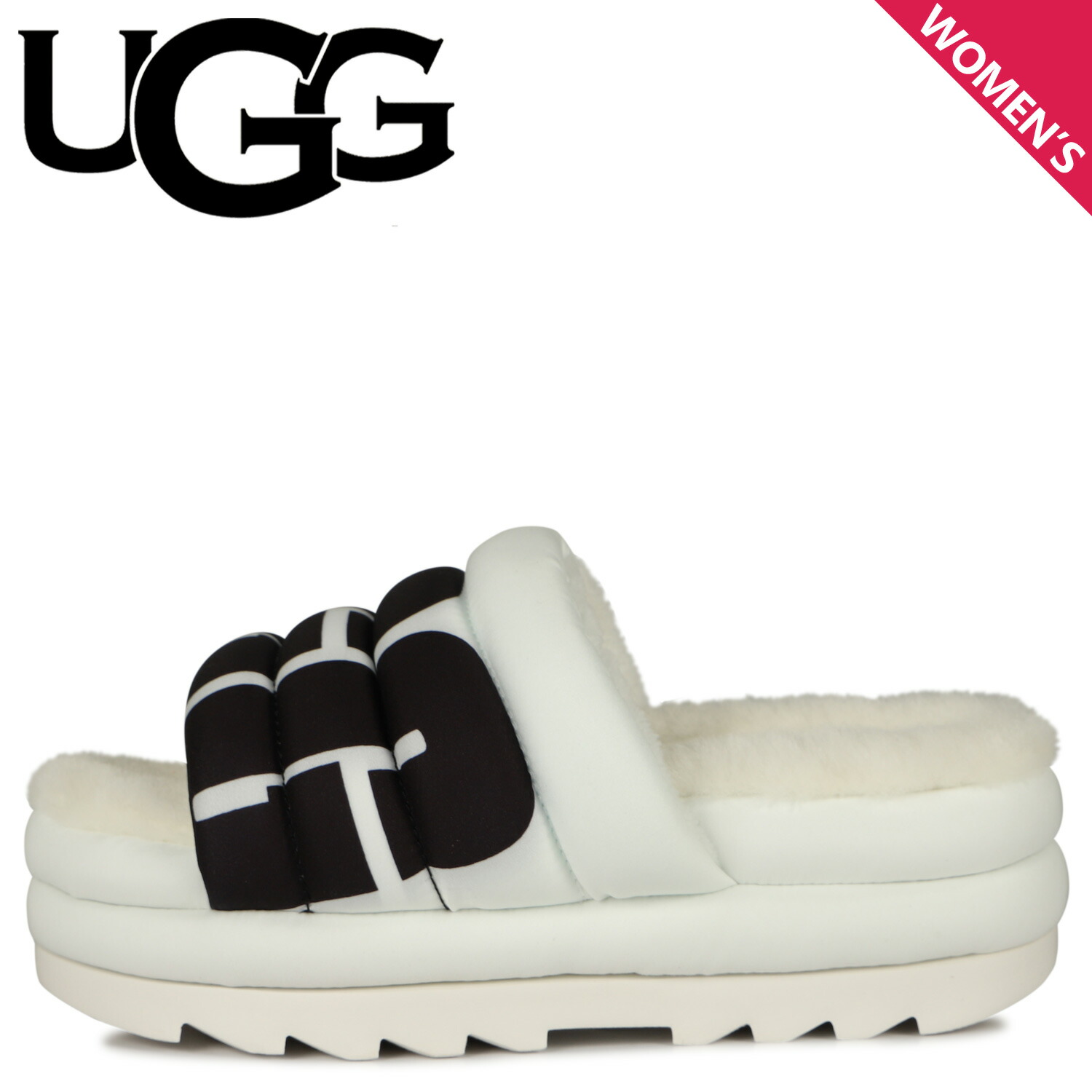 楽天市場】アグ UGG マキシ スライド サンダル レディース 厚底 MAXI