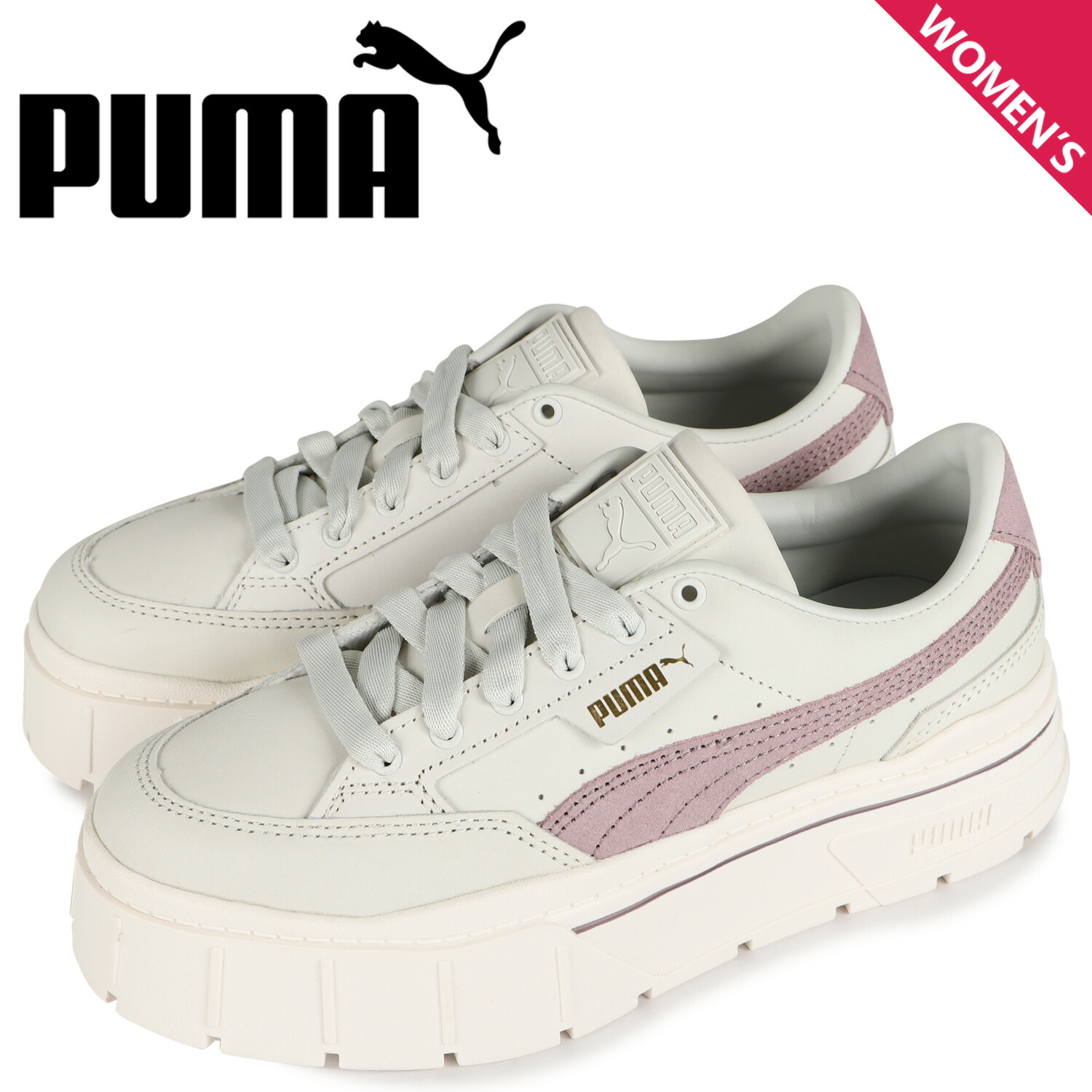 Puma プーマ スニーカー メイズ スタック ウィメンズ レディース 厚底 Mayze Stack Wmns ホワイト 白 01 新しい季節