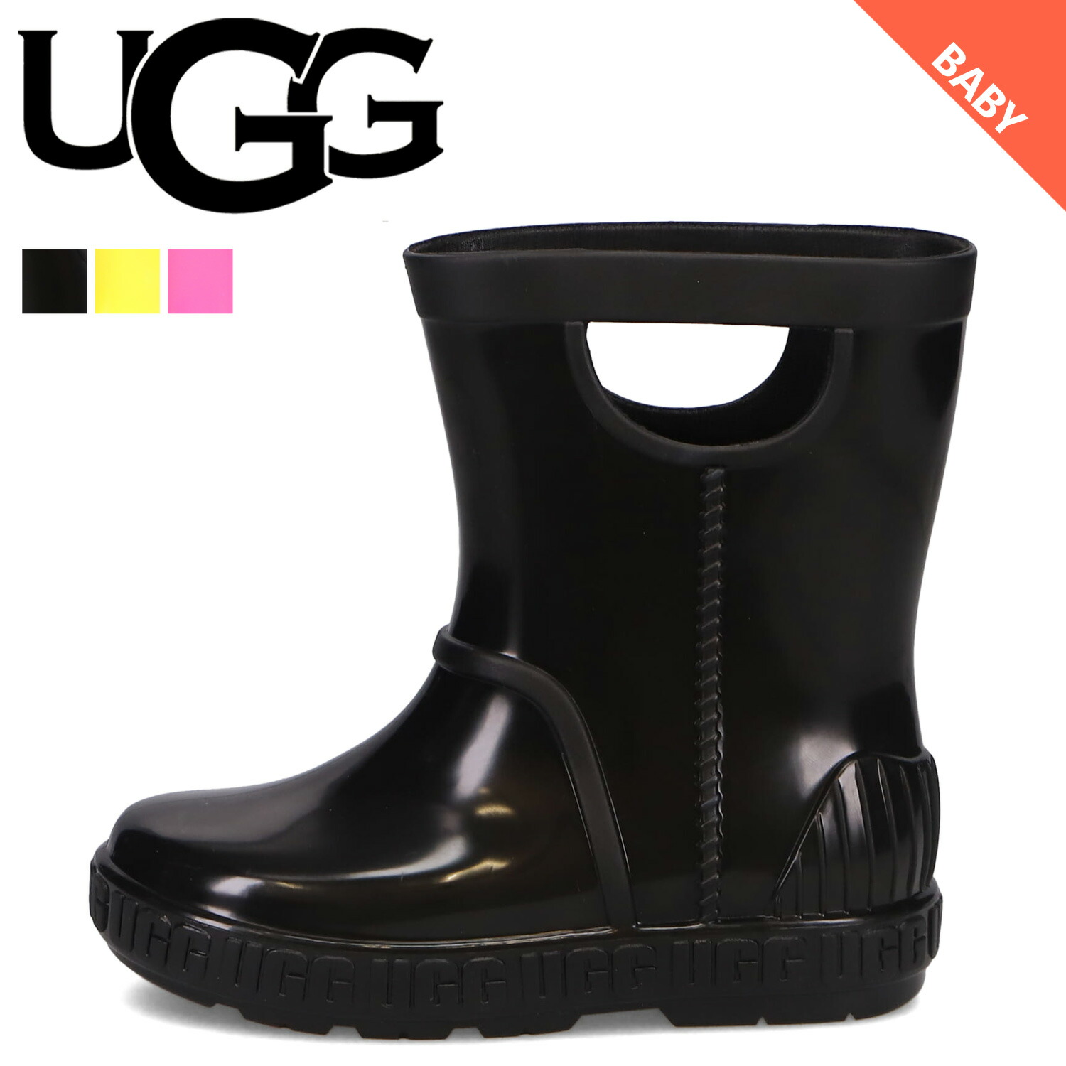 楽天市場】【最大1000円OFFクーポン配布中】 アグ UGG ブーツ レインブーツ 長靴 ドリズリータ ベビー キッズ ショート 軽量 防水  DRIZLITA ブラック イエロー ピンク 黒 1130361T : シュガーオンラインショップ