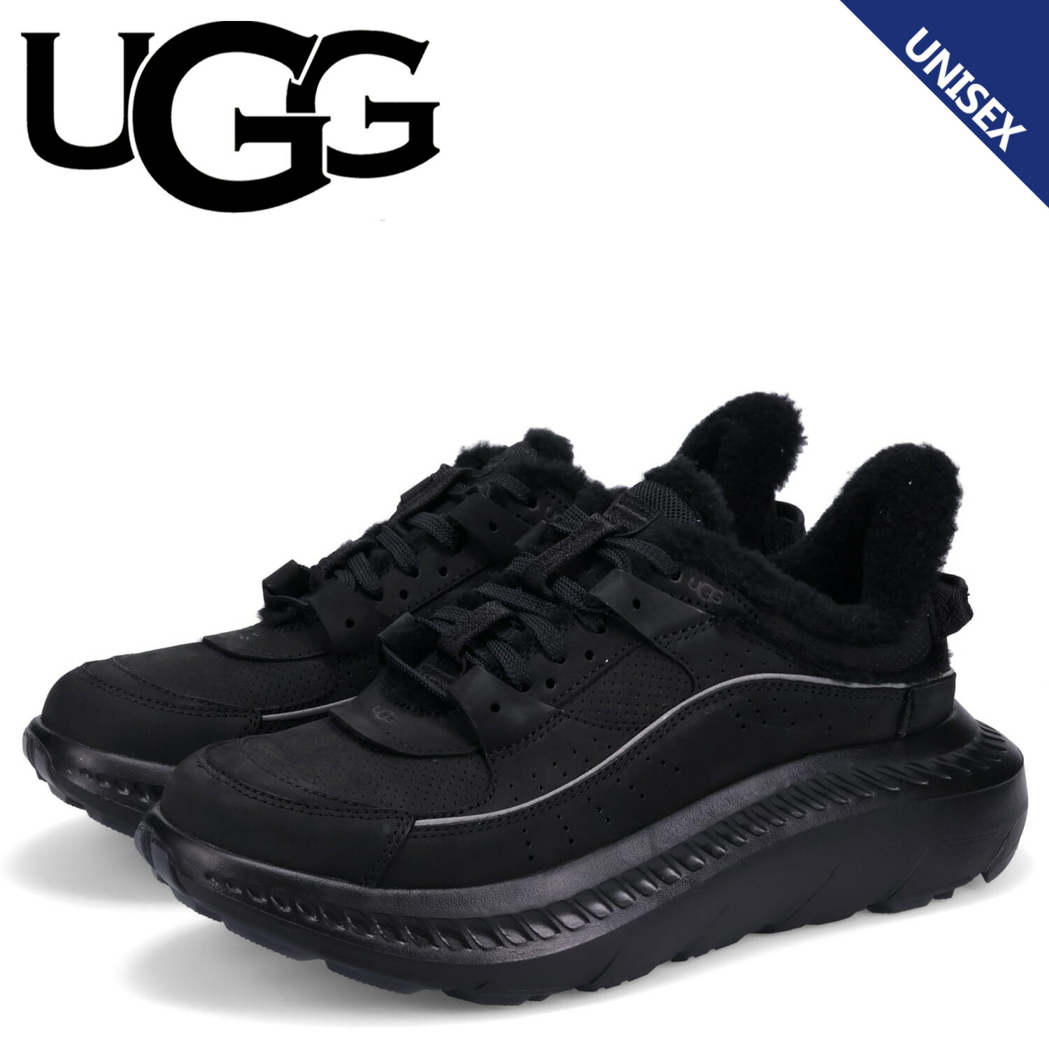 スニーカー 最大1000円クーポン アグ Ugg スニーカー ヘリテージ メンズ レディース 厚底 Ca805 V2 Heritage ブラック 黒 シュガーオンラインショップ
