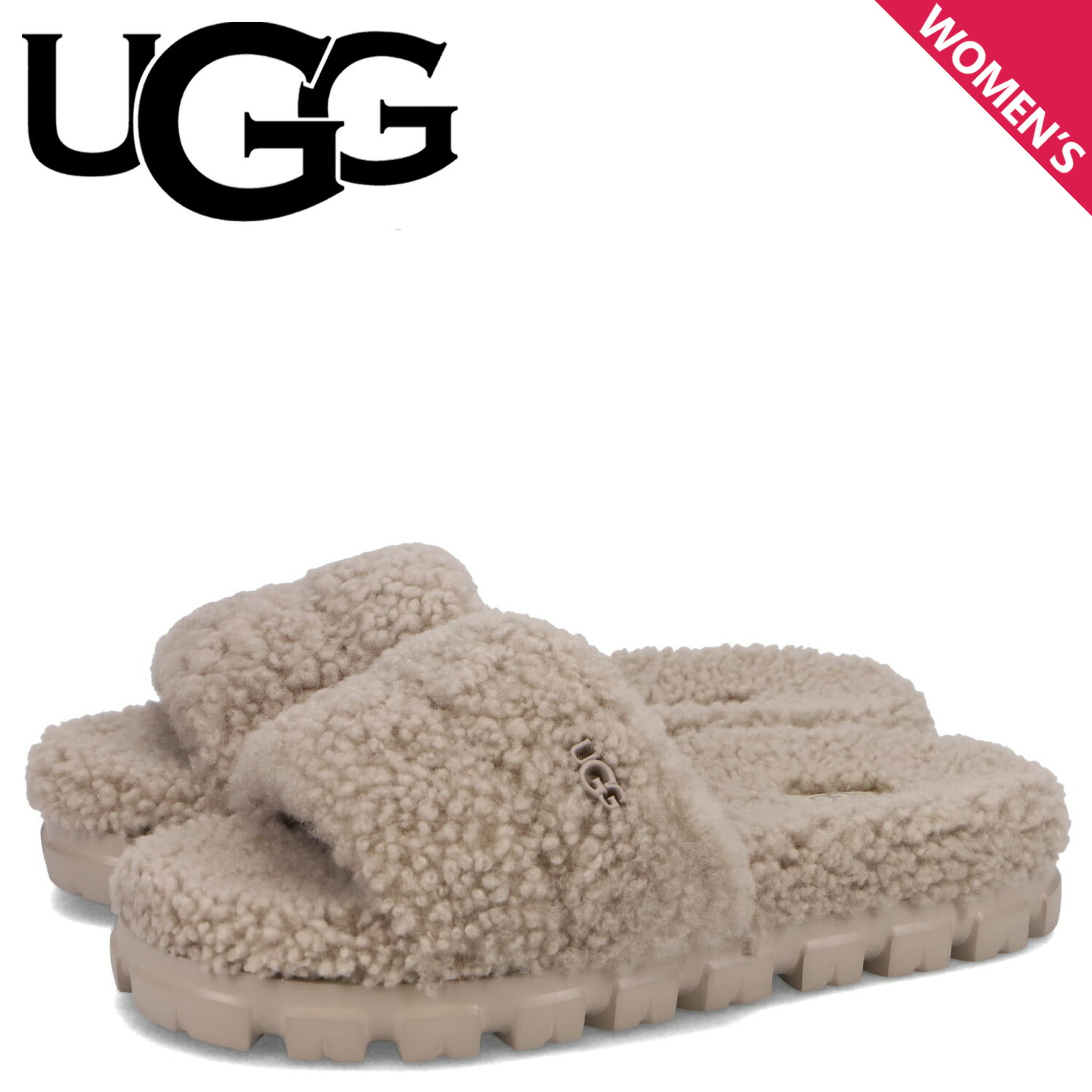 UGG アグ  サンダル コゼッタ カーリー COZETTA CURLY グレー 楽天市場】アグ コゼッタ カーリー レディース スライドサンダル