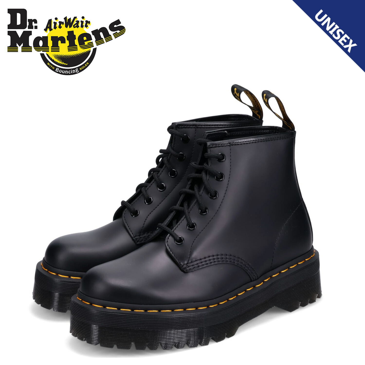 ドクターマーチン　MOLLY 6ホール厚底ブーツ　UK3 ドクターマーチン Dr.Martens 6ホール ブーツ モリー レディース