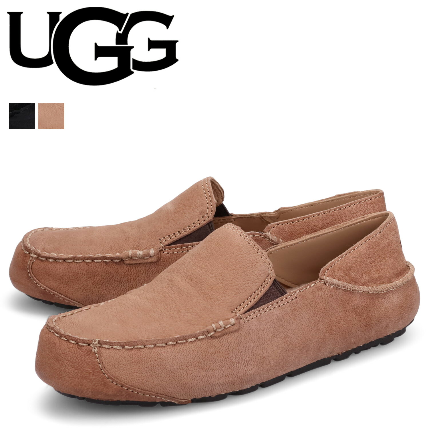 スリッポン アグ UGG モカシン スリッポン ムートン シューズ アップ