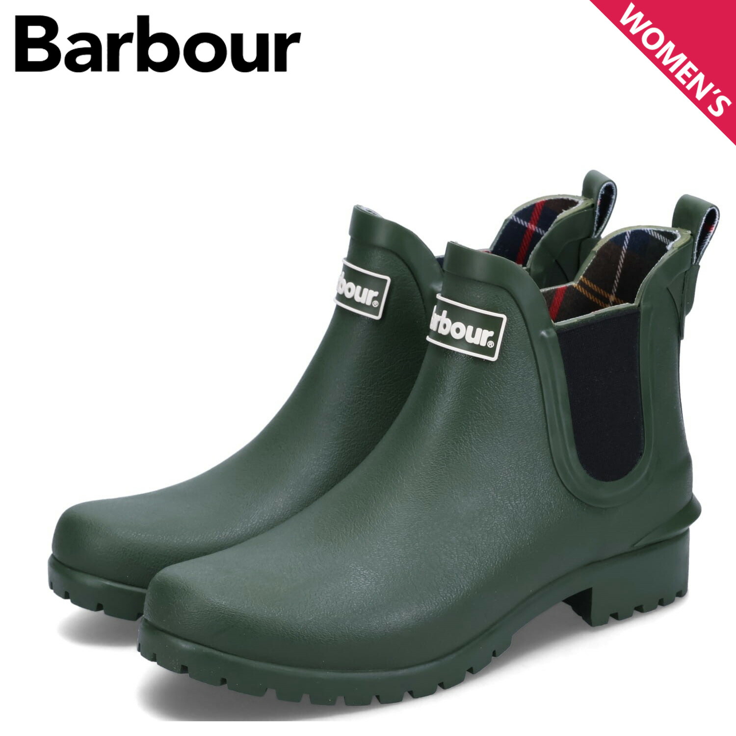 【Barbour】レインブーツ 長靴 Barbour 長靴 レインブーツ Halton サイドゴア レインブーツ