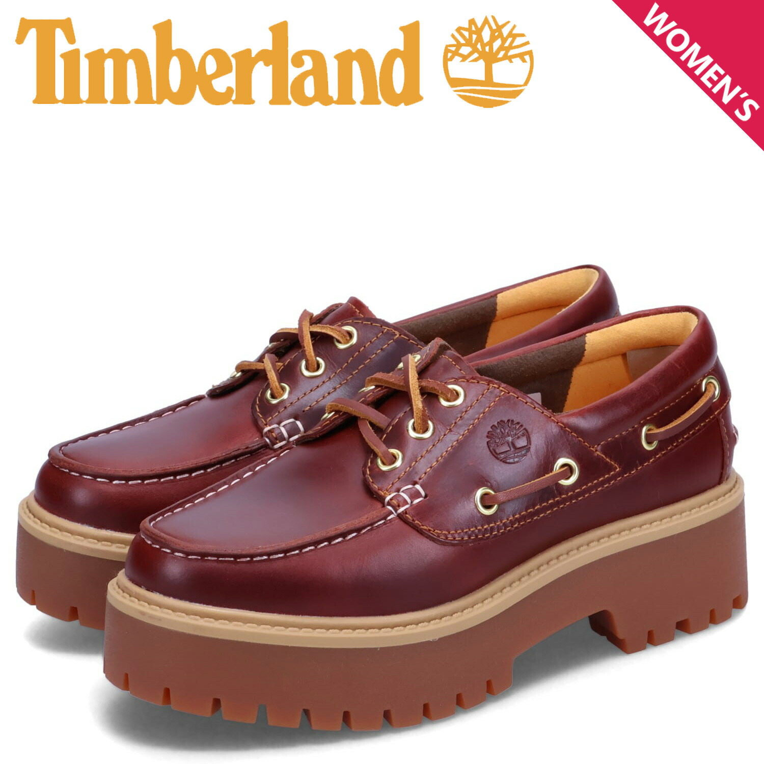 【極美品】ティンバーランドTimberland 3eye　デッキシューズ25.5 Timberland 日本正規品 ティンバーランド デッキシューズ レディース