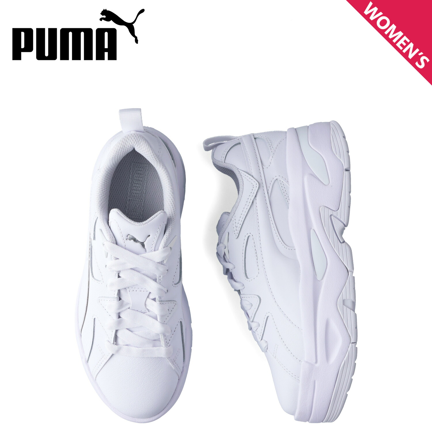 プーマ PUMA スニーカー ブラスター ドレスコード レディース 厚底 BLSTR DRESSCODE WMNS ホワイトベージュ 396094-01 母の日