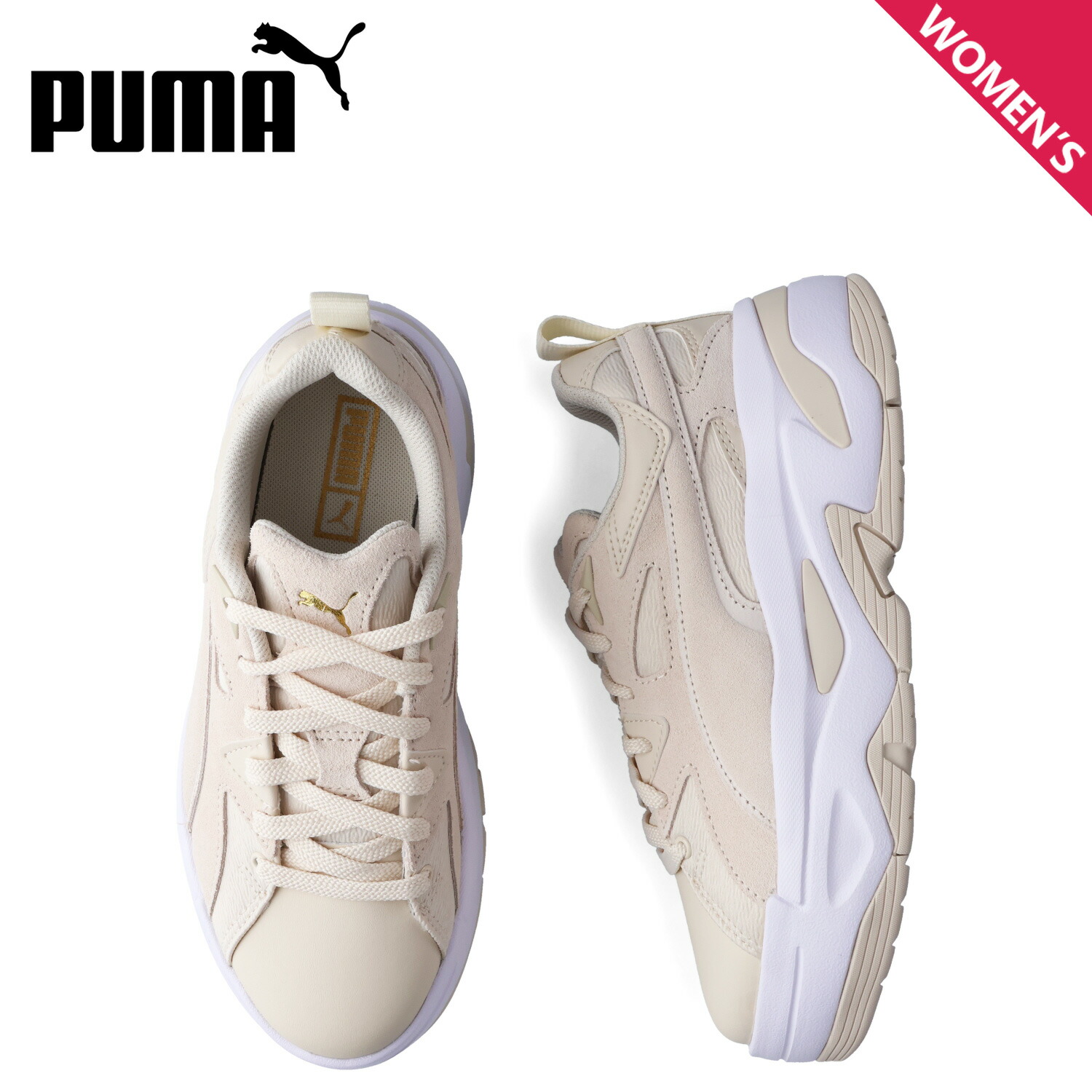 プーマ PUMA スニーカー ブラスター ミックス レディース 厚底 BLSTR MIX WNS ベージュ 396095-01 母の日