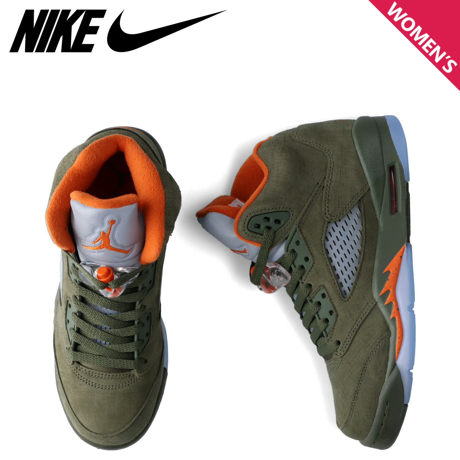 NIKE ナイキ エアジョーダン5 レトロ スニーカー レディース AIR JORDAN 5 RETRO GS オリーブ 440888-308 16,078円