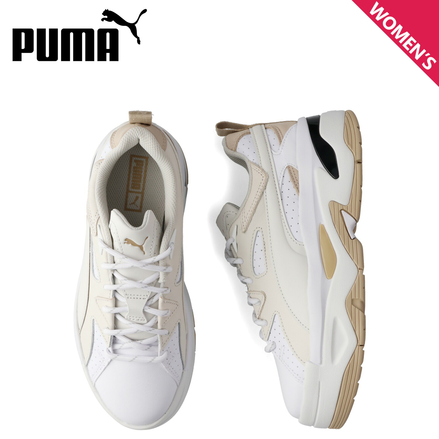 プーマ PUMA スニーカー ウィメンズ ブラスター メンズ レディース 厚底 WNS BLSTR ホワイト 白 395276-03 母の日