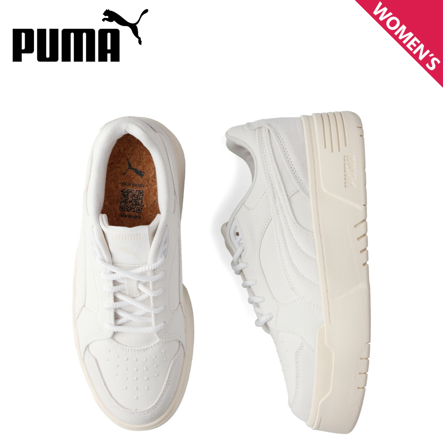 プーマ PUMA スニーカー ウィメンズ カリフォルニア フライズ ネイチャー レディース 厚底 WNS CA. FLYZ NATURE ホワイト 白 396100-01 母の日