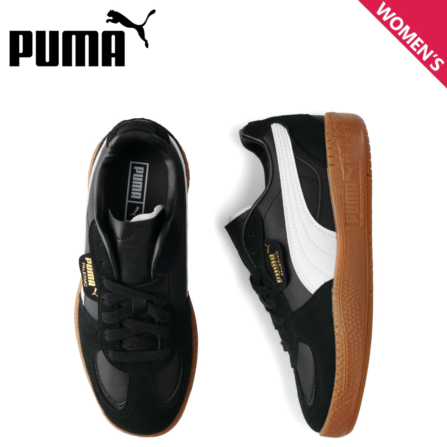 プーマ PUMA スニーカー パレルモ モダ レディース PALERMO MODA ブラック 黒 397727-06 母の日