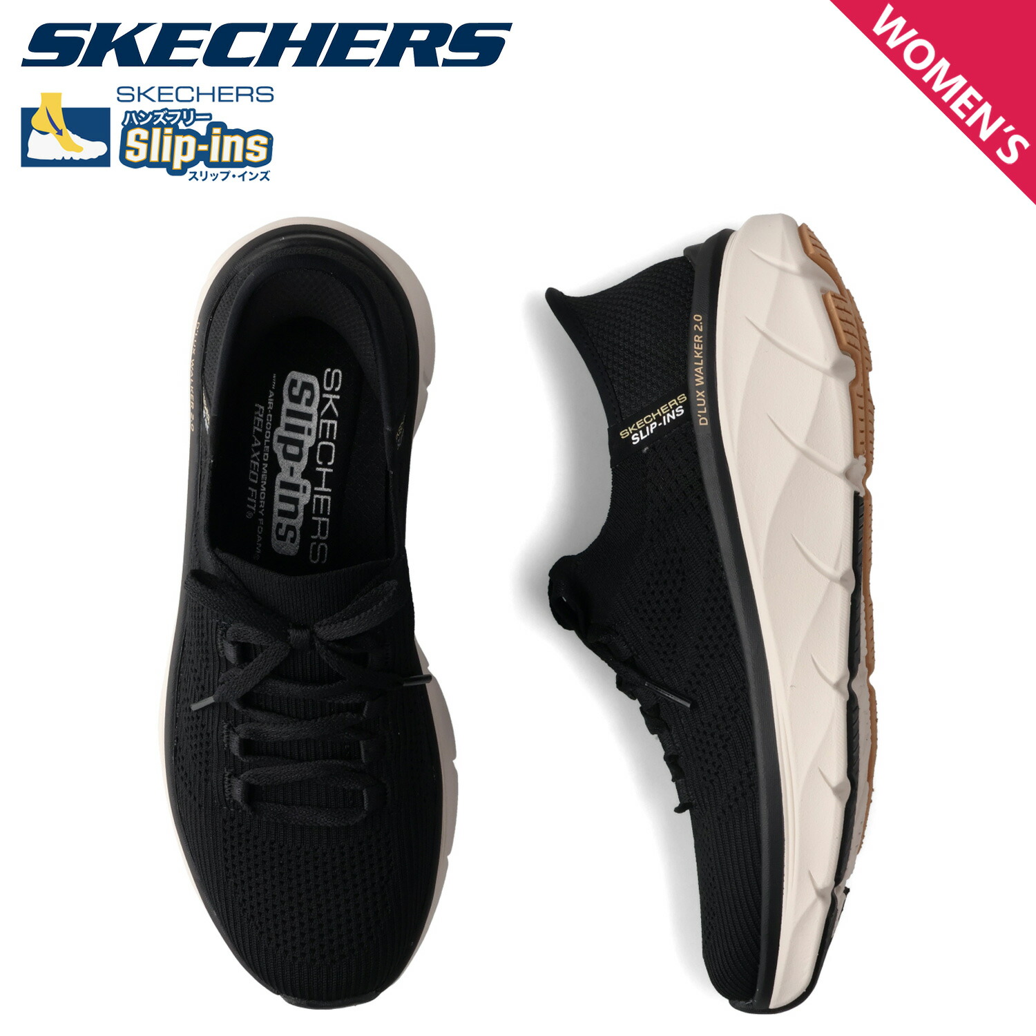楽天市場】＊SKECHERS｜W Slip-Ins D Lux Walker 2.0 Thrill Movement