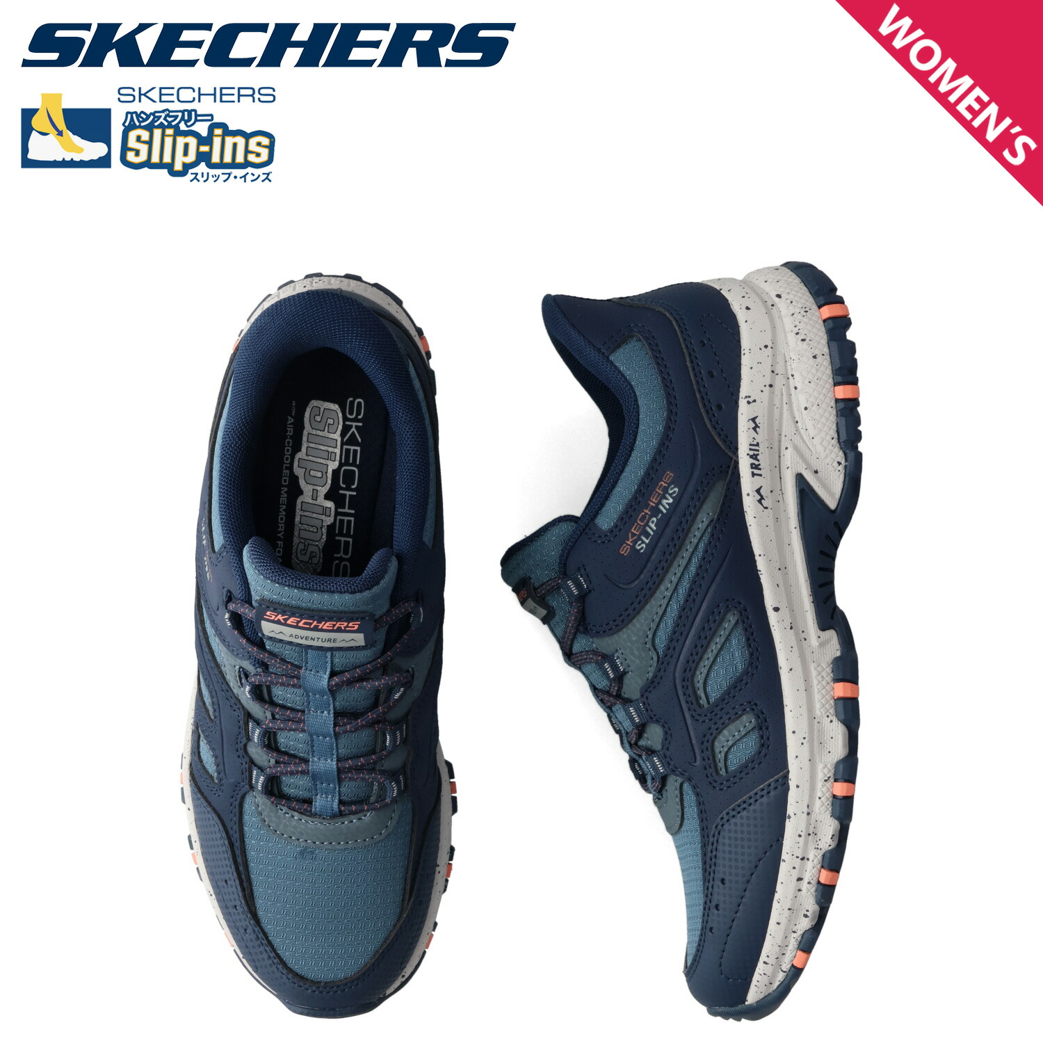 SKECHERS スケッチャーズ スニーカー ヒルクレスト レディース 本革 HILLCREST ネイビー 180025 母の日