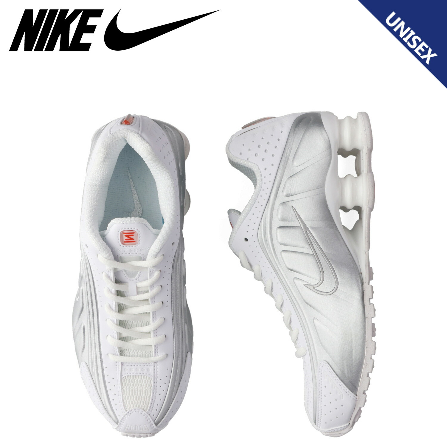 NIKE ナイキ ウィメンズ ショックス R4 スニーカー メンズ レディース WMNS SHOX R4 ホワイト 白 AR3565-101