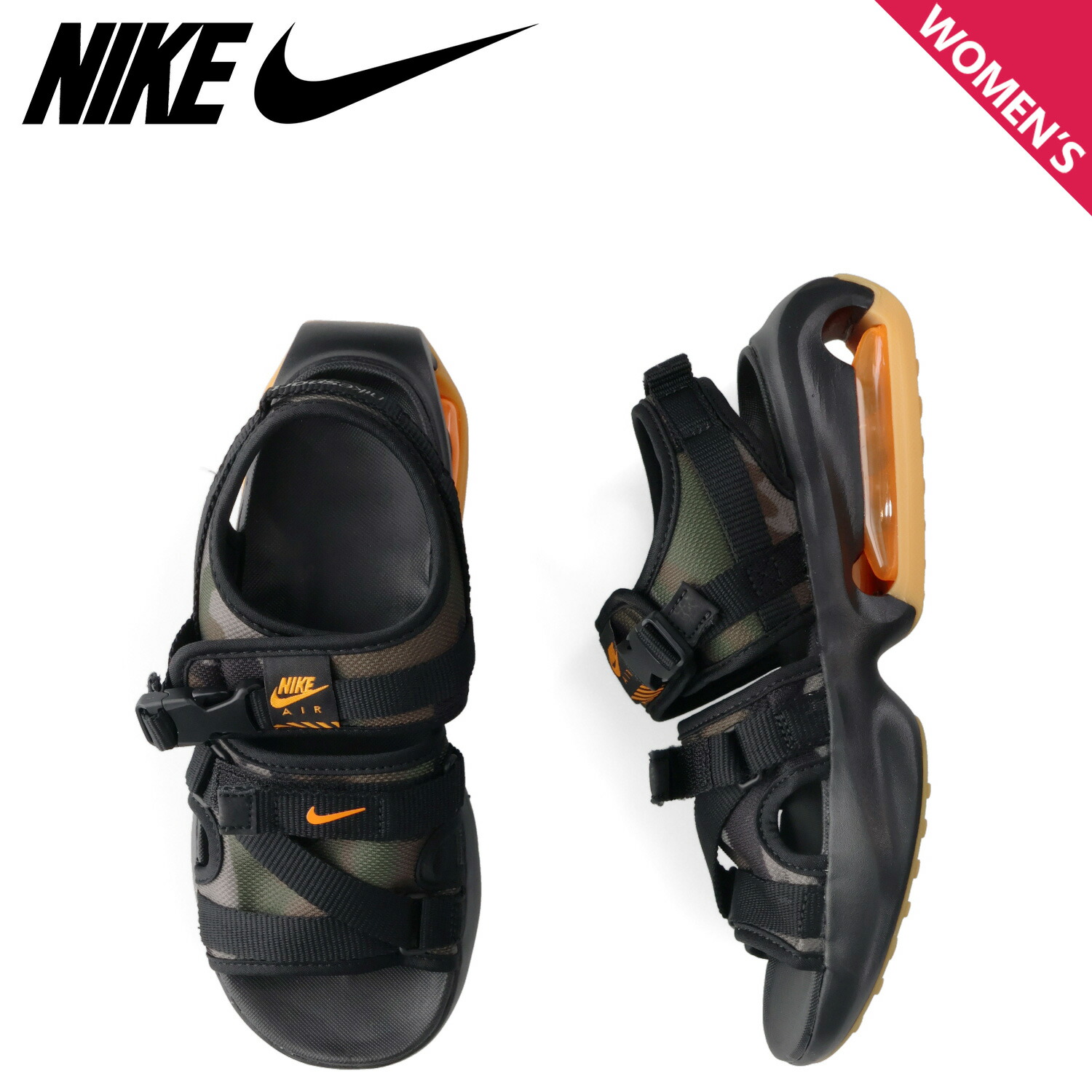 【最大1000円OFFクーポン発行中】 NIKE ナイキ エアマックス ソル サンダル スポーツサンダル レディース AIR MAX SOL ブラック 黒 FJ5446-010|シュガーオンラインショップ