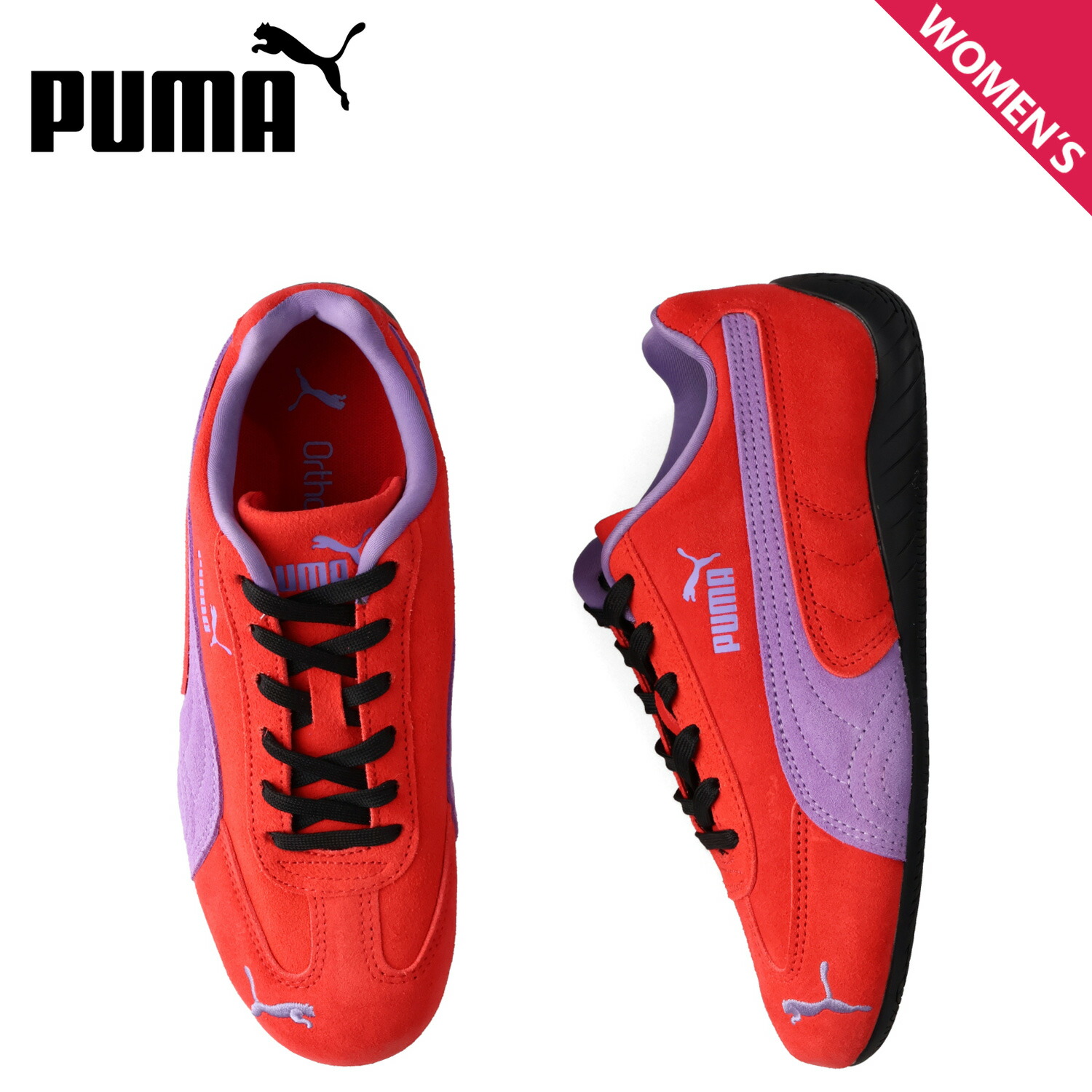 プーマ PUMA スピードキャット オージー スニーカー レディース SPEEDCAT OG レッド 398846-42 母の日