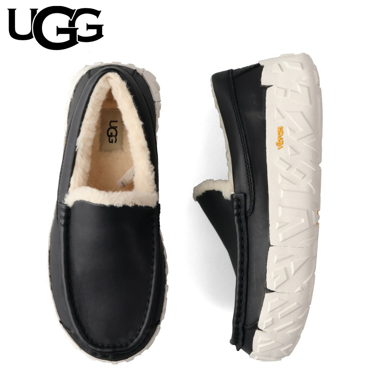 アグ UGG スリッポン ローファー アスコット ラップ テック ノアール メンズ 厚底 ASCOT WRAP TECH NOIR ブラック 黒 1171791