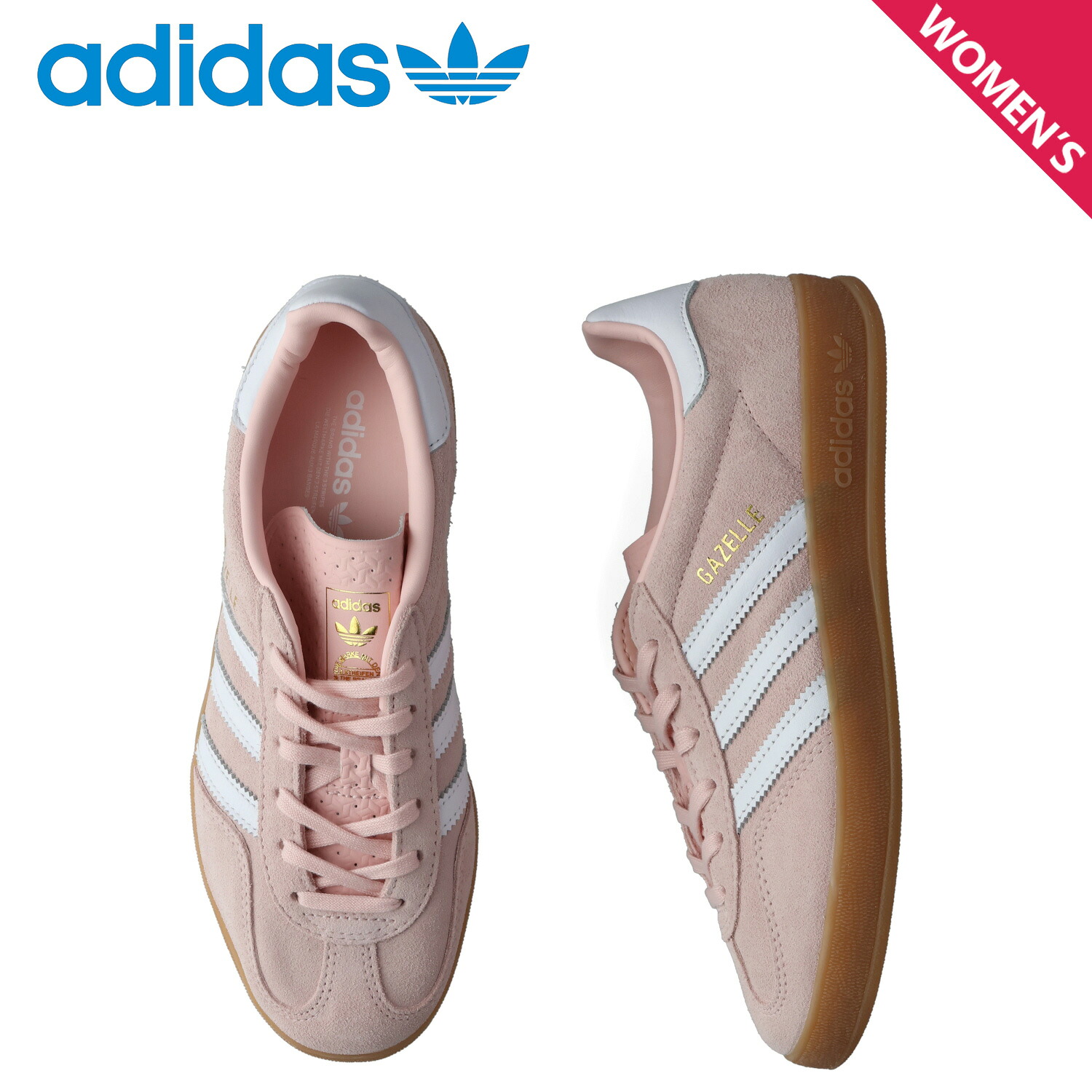 adidas Originals アディダス オリジナルス スニーカー ガゼル インドア レディース GAZELLE INDOOR ピンク IH5484｜シュガーオンラインショップ