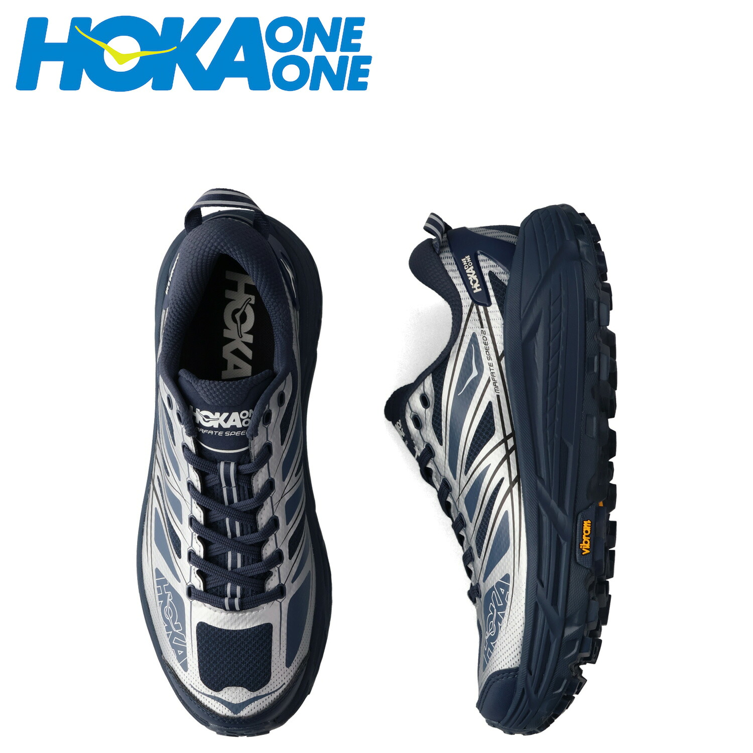 【最大1000円OFFクーポン発行中】 HOKA ONE ONE ホカオネオネ マファテスピード2 スニーカー メンズ MAFATE SPEED 2 ネイビー 1126851-VYNV|シュガーオンラインショップ