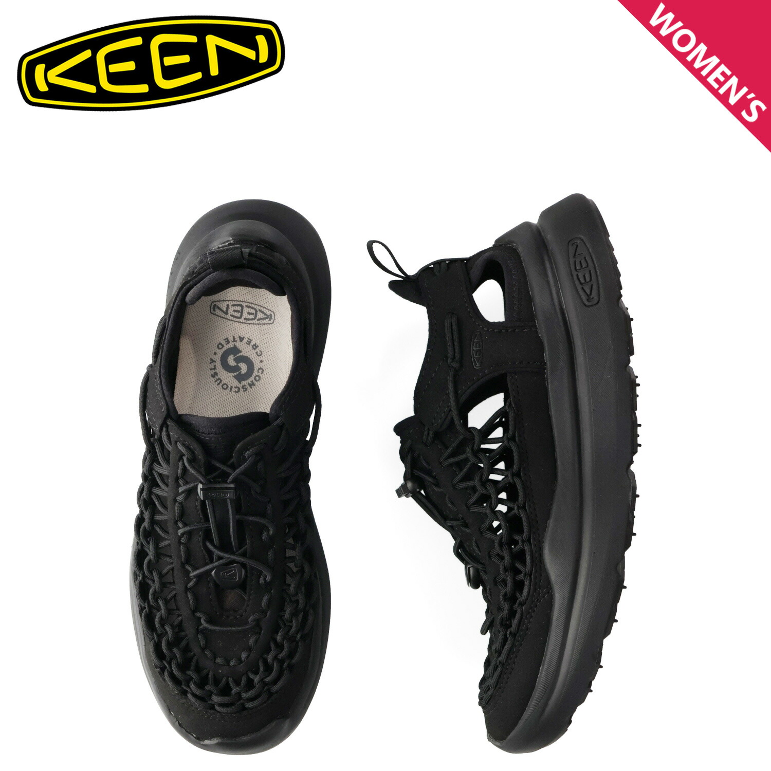 【最大1000円OFFクーポン発行中】 キーン KEEN サンダル スポーツサンダル ユニーク レディース UNEEK ブラック 黒 1030269|シュガーオンラインショップ