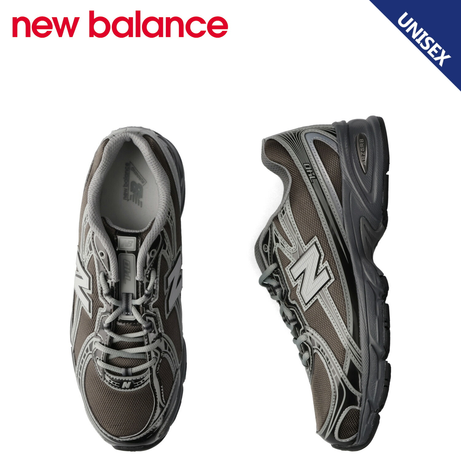 【最大1000円OFFクーポン発行中】 new balance ニューバランス 740 スニーカー メンズ レディース Dワイズ ブラウン U7407YI｜シュガーオンラインショップ