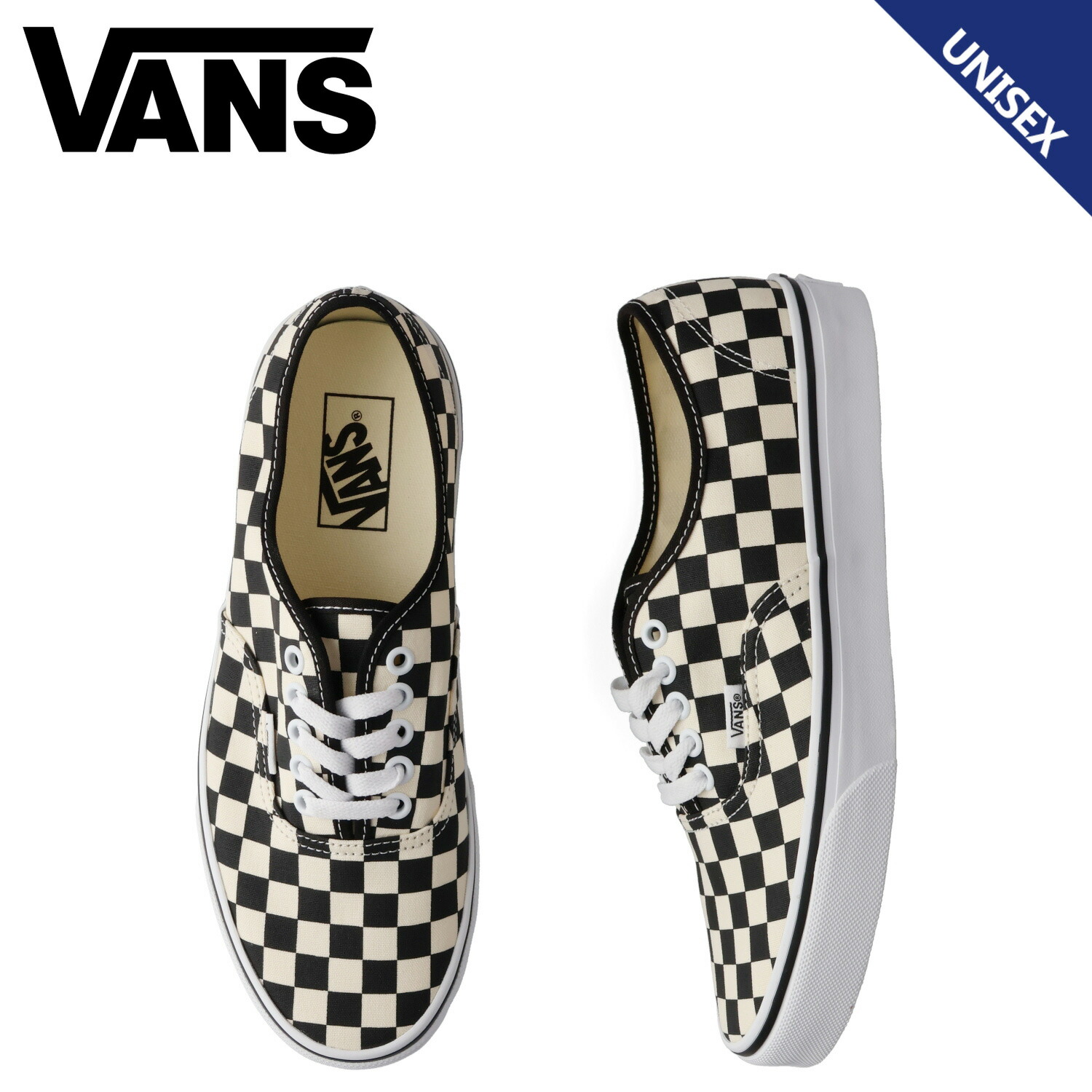 ヴァンズ VANS オーセンティック スニーカー メンズ レディース バンズ AUTHENTIC ブラック ホワイト 白 黒 VN000EGAY28