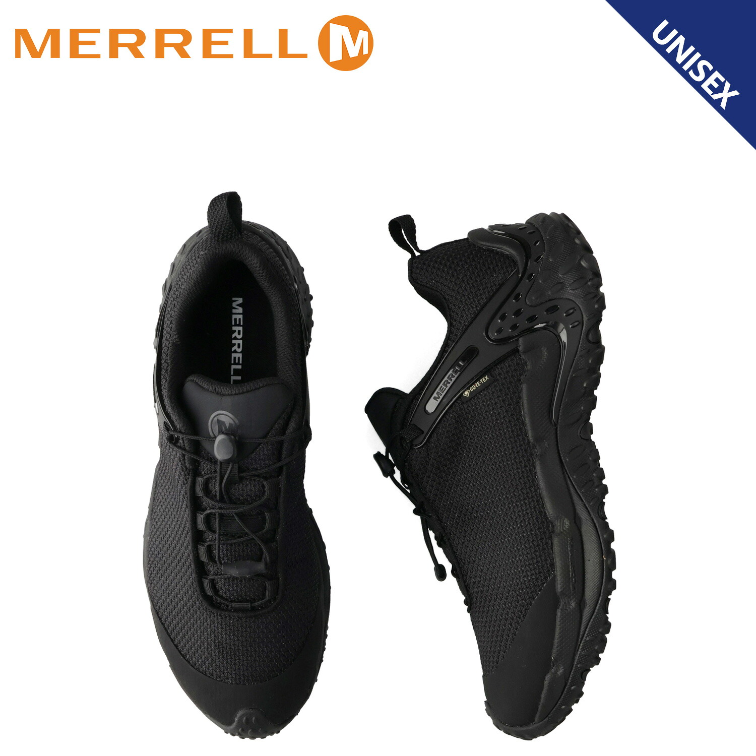 【最大1000円OFFクーポン発行中】 MERRELL メレル スニーカー カメレオン ストーム リダックス ジャパン ゴアテックス メンズ レディース 撥水 防水 CHAM STORM REDUX JP GTX ブラック 黒 00005678|シュガーオンラインショップ