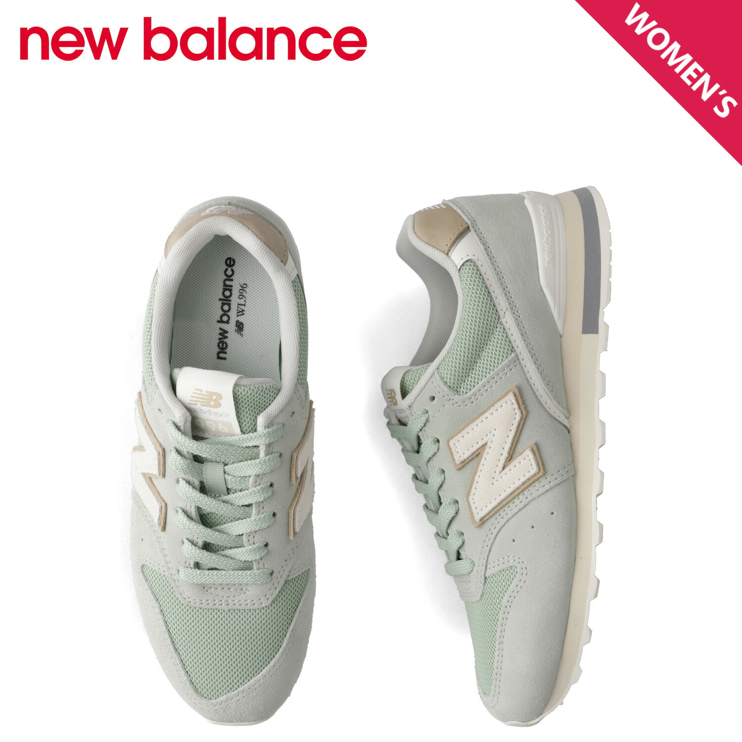 new balance ニューバランス 996 スニーカー レディース Dワイズ グリーン W9967LA 母の日