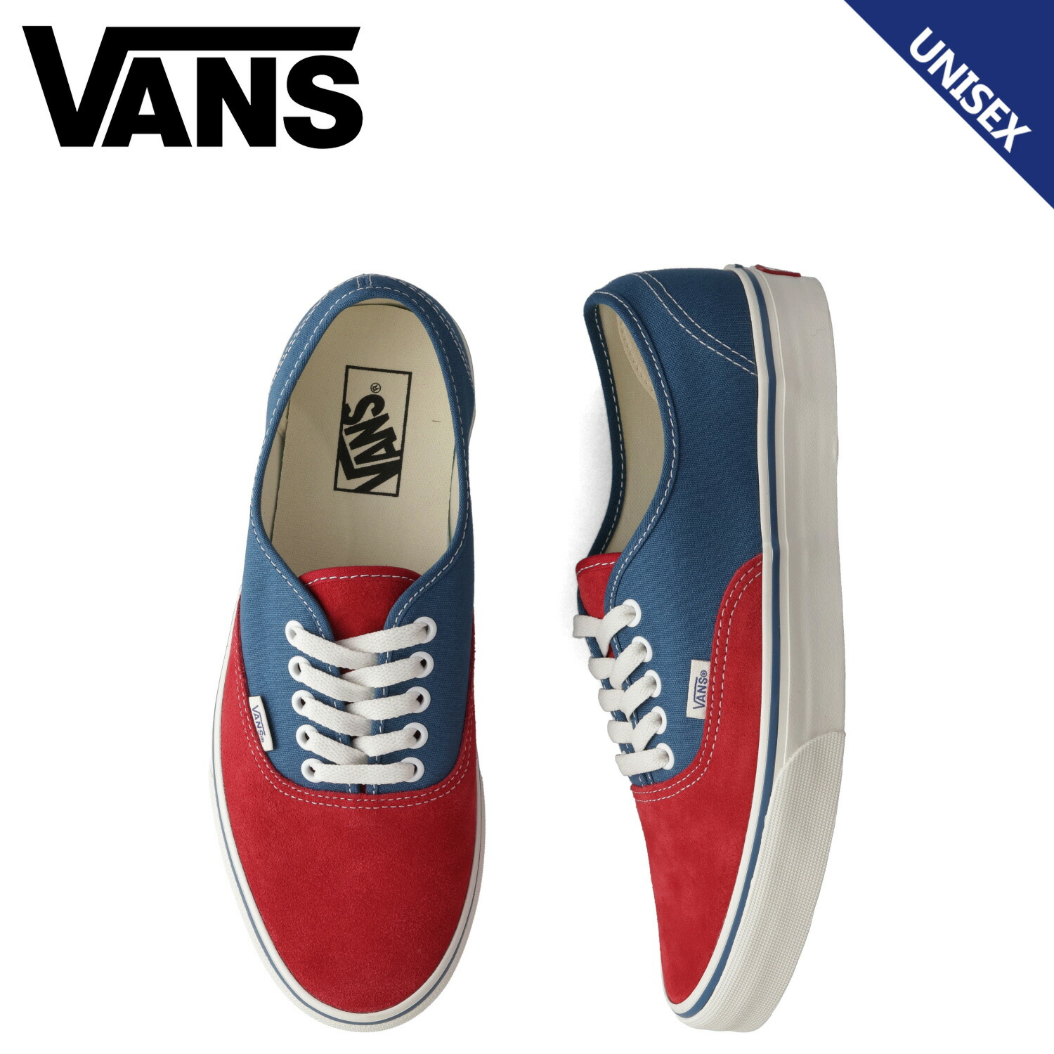ヴァンズ VANS オーセンティック スニーカー メンズ レディース バンズ AUTHENTIC レッド VN000EHHIZQ