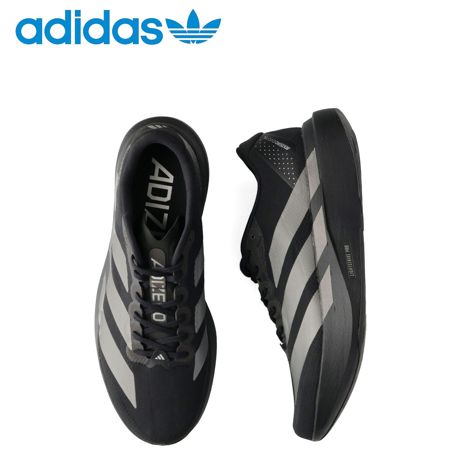 【最大1000円OFFクーポン発行中】 adidas Originals アディダス オリジナルス スニーカー アディゼロ EVO SL ウーブン メンズ Adizero EVO SL WOVEN ブラック 黒 KI6901|シュガーオンラインショップ