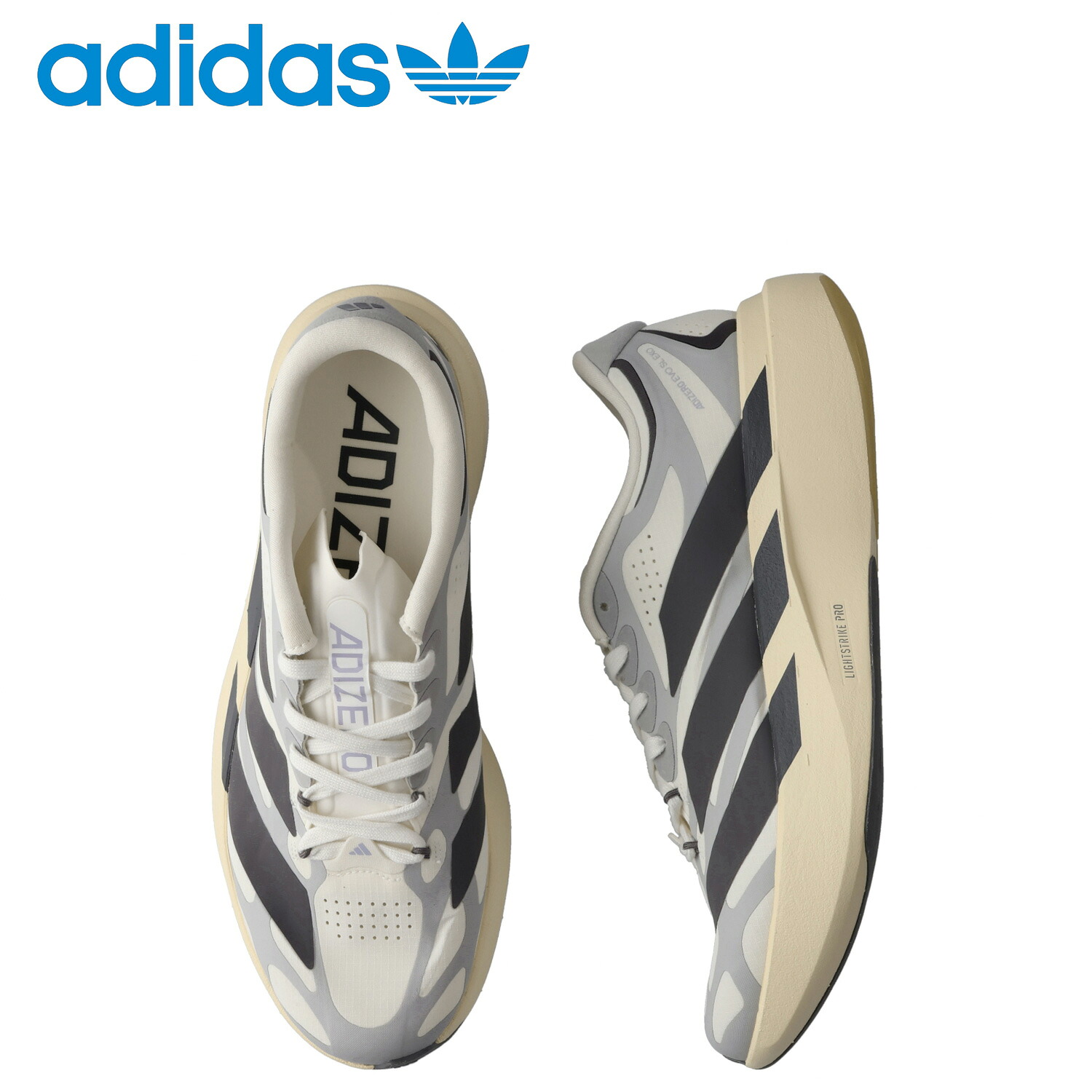 【最大1000円OFFクーポン発行中】 adidas Originals アディダス オリジナルス スニーカー アディゼロ EVO SL EXO メンズ ADIZERO EVO SL EXO ホワイト 白 KJ0430|シュガーオンラインショップ