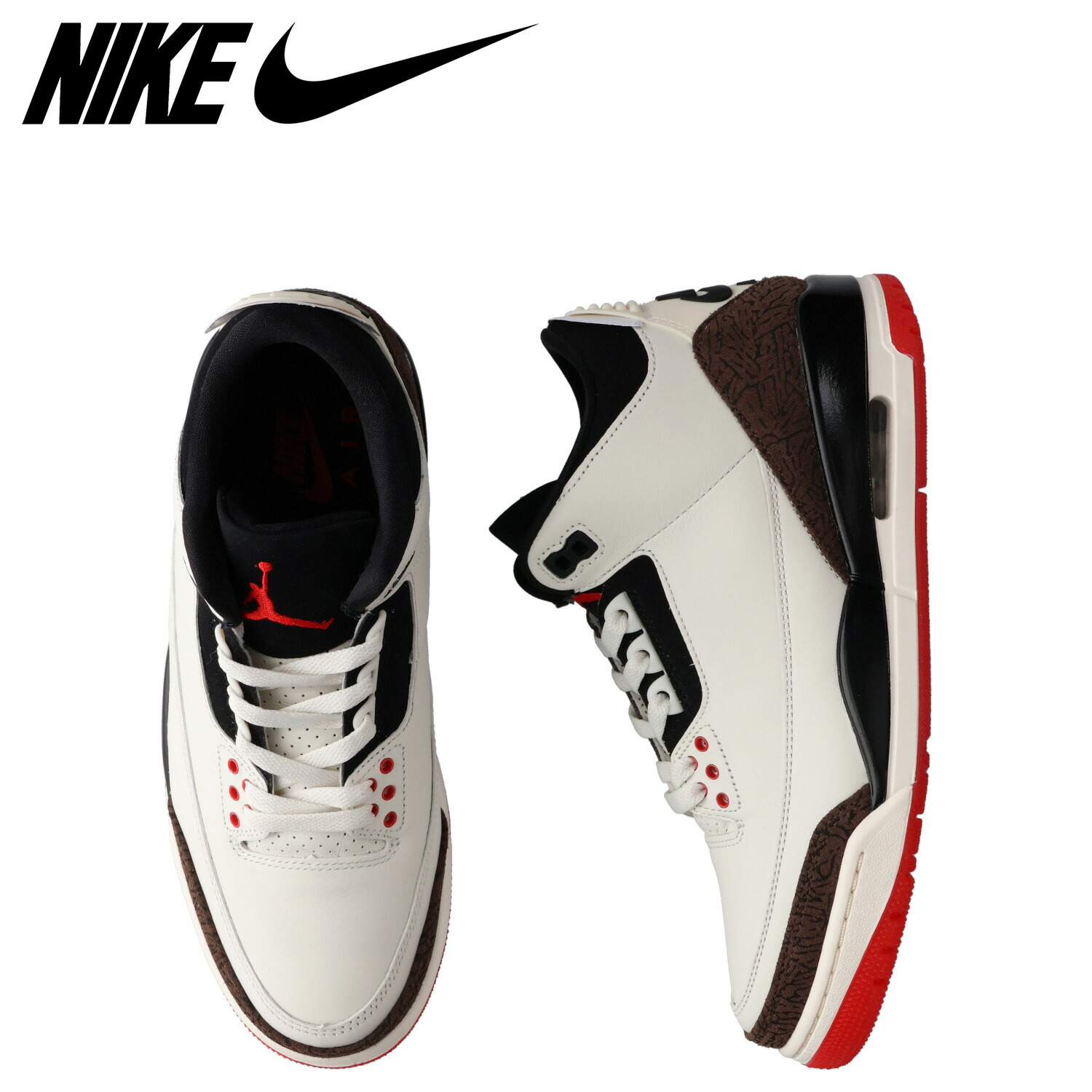 【最大1000円OFFクーポン発行中】 NIKE ナイキ エアジョーダン3 レトロ スニーカー メンズ AIR JORDAN 3 RETRO ホワイト 白 IF4396-103｜シュガーオンラインショップ
