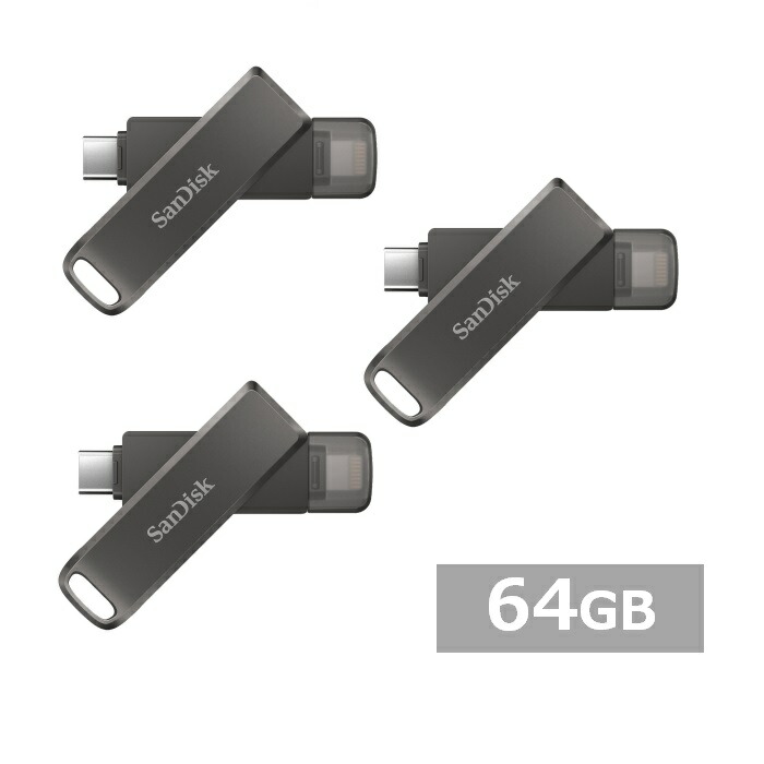 SanDisk★iXpandSlim★フラッシュドライブ★64GB★ Amazon.com: SanDisk 64GB iXpand Flash Drive Luxe with Lightning
