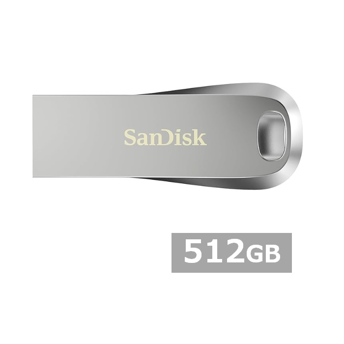 【マラソン中 P5倍】 サンディスク USBメモリ SDCZ74-512G-G46 Ultra Luxe USB 3.2 Gen 1 Flash Drive 512GB Sandisk USB3.2 USBメモリー メモリスティック 外出 パソコン PC 持ち運び 並行輸入品