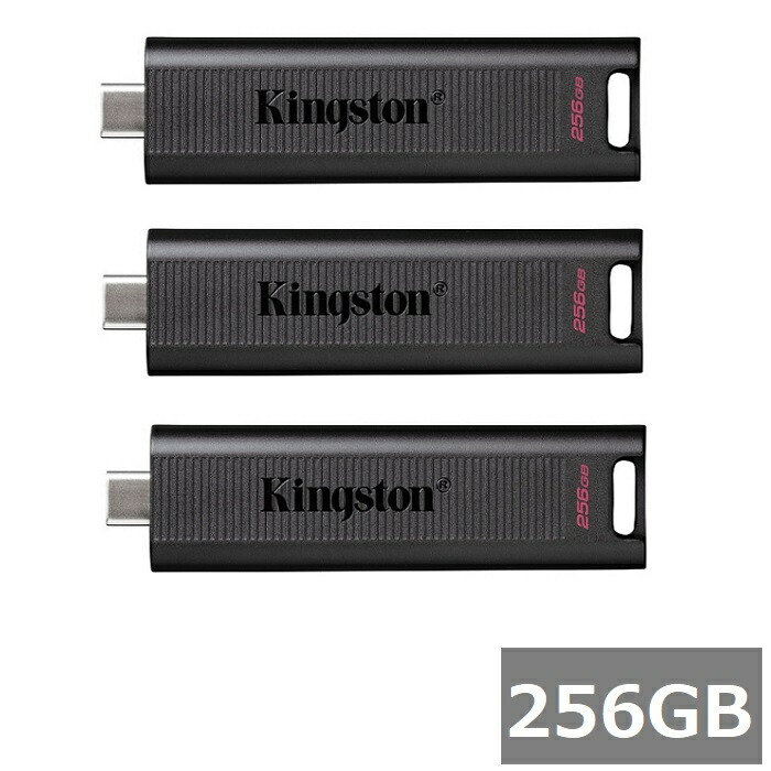 【3セット】 キングストン USBメモリ 256GB DTMAX/256GB DataTraveler Max USB 3.2 Gen 2 Kingston Type-C USBメモリー メモリスティック 外出 パソコン PC 持ち運び 並行輸入品