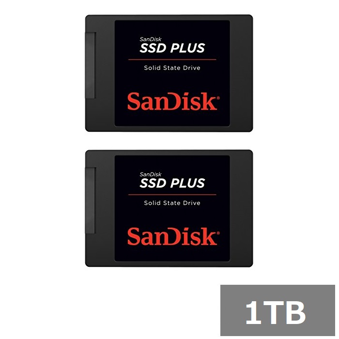 SanDisk SSD PLUS 内蔵型SSD2TB Amazon | SanDisk SSD Plus 2TB、M.2 2280 PCIe Gen3 NVMe SSD